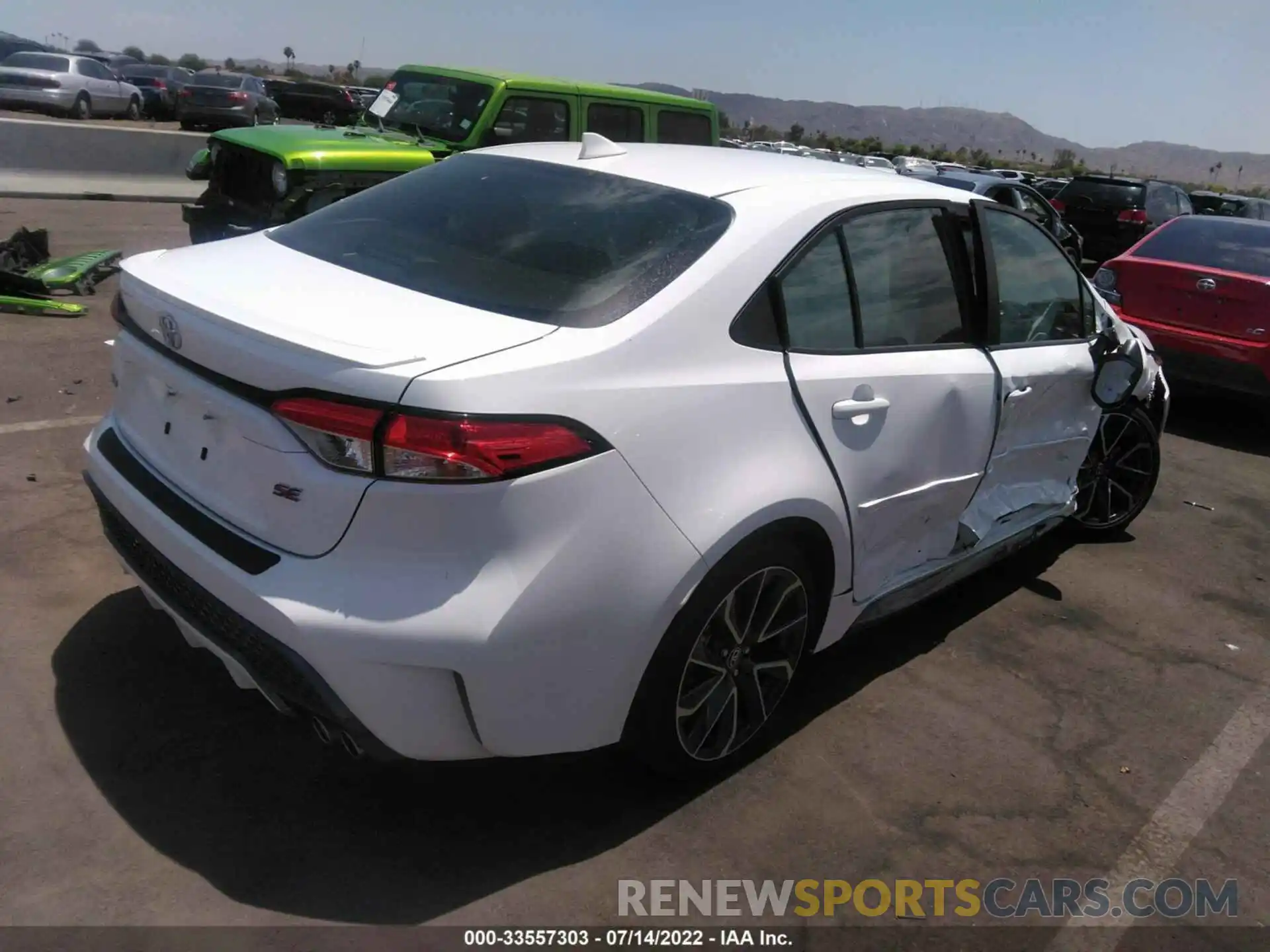 4 Photograph of a damaged car JTDS4MCE3MJ072273 TOYOTA COROLLA 2021