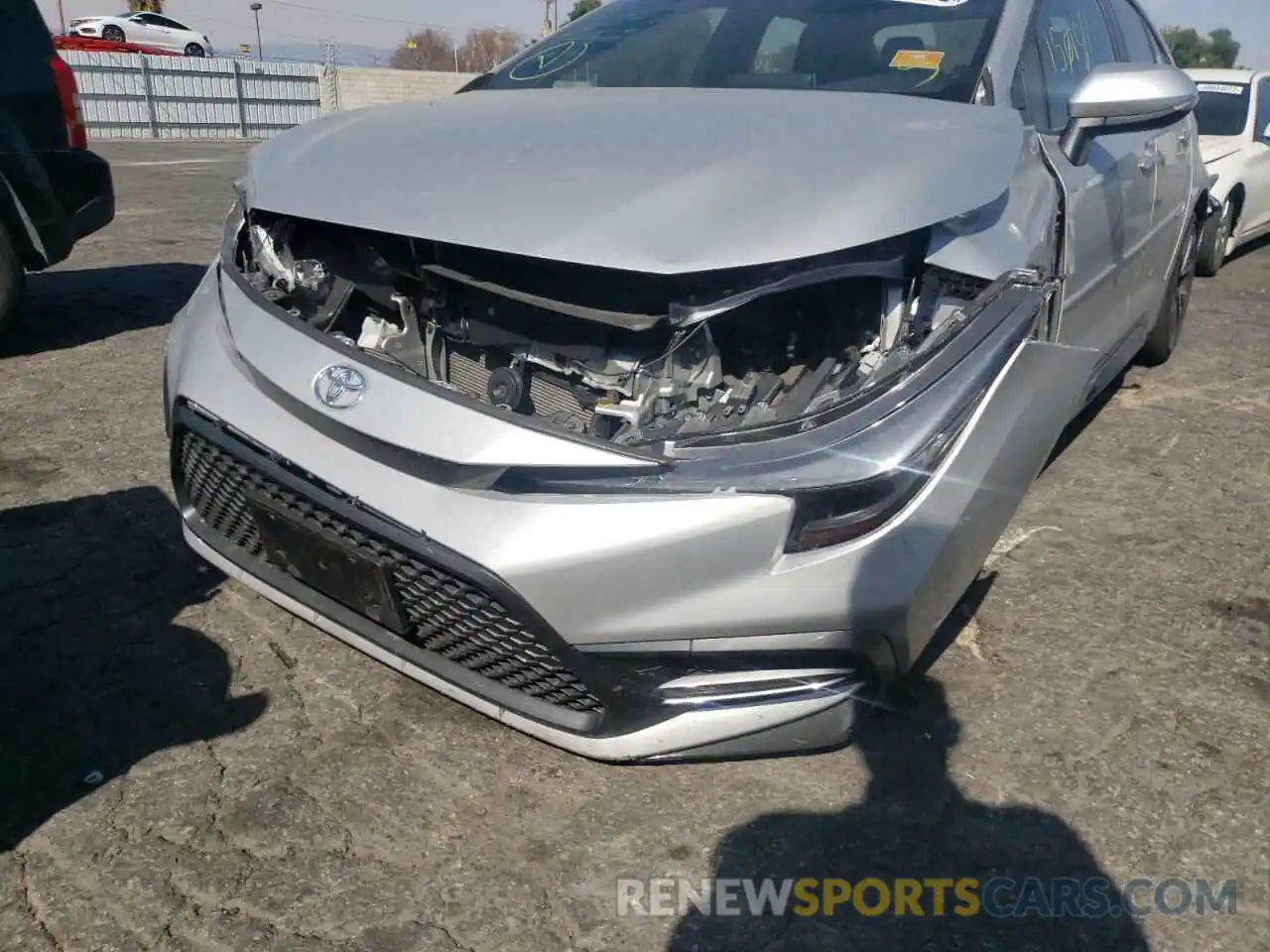 9 Photograph of a damaged car JTDS4MCE3MJ074055 TOYOTA COROLLA 2021