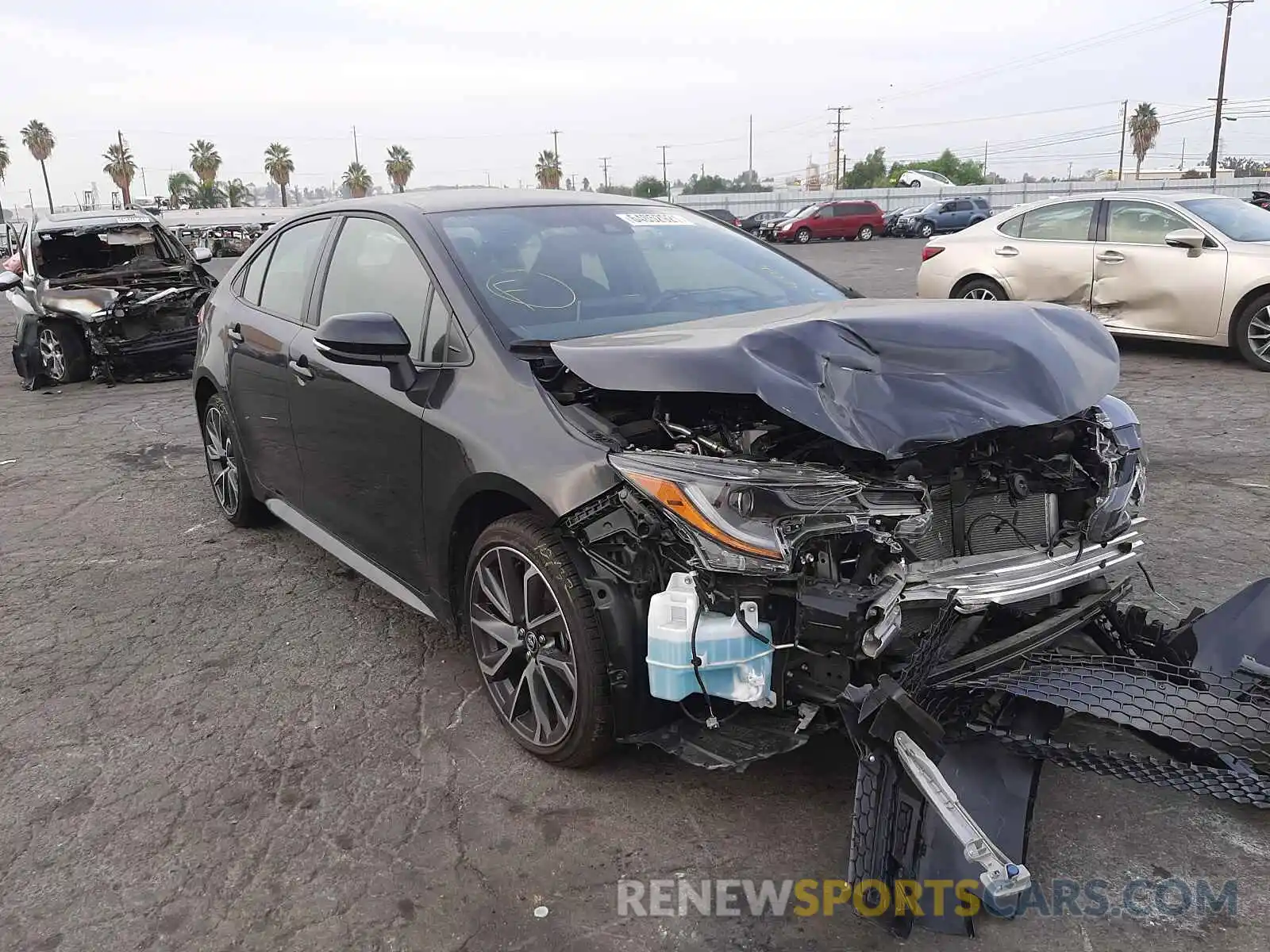 1 Photograph of a damaged car JTDS4MCE3MJ074315 TOYOTA COROLLA 2021