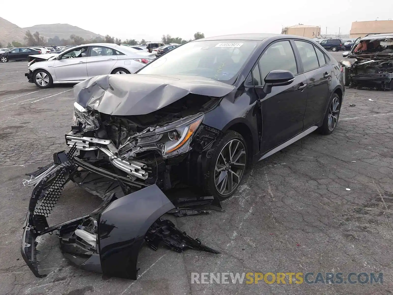 2 Photograph of a damaged car JTDS4MCE3MJ074315 TOYOTA COROLLA 2021