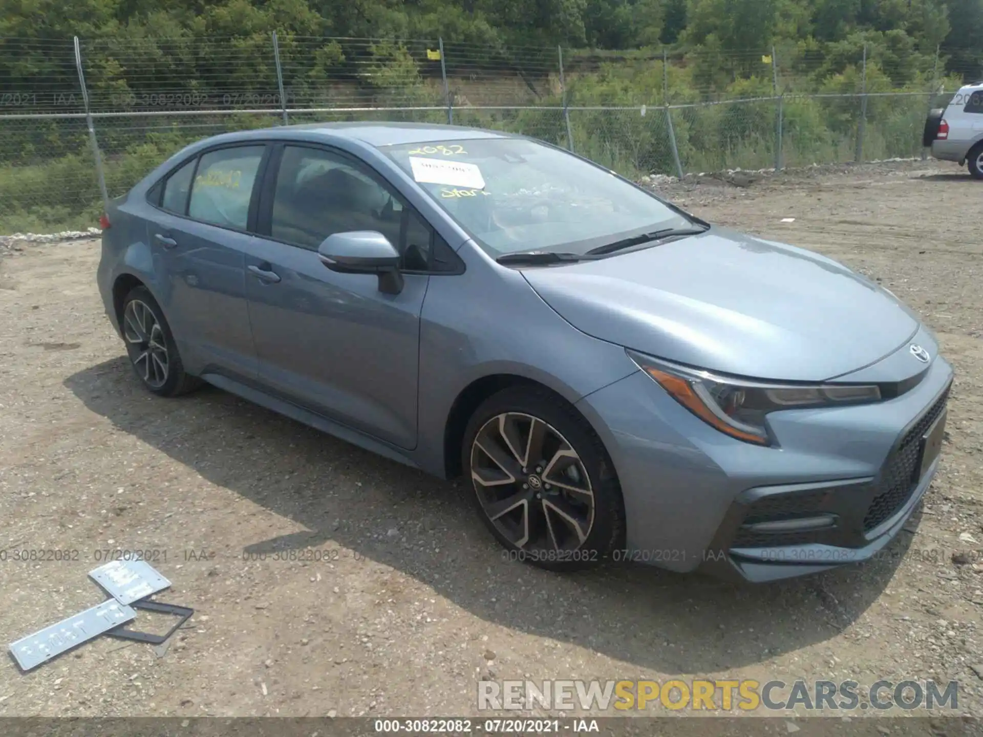 1 Photograph of a damaged car JTDS4MCE3MJ076212 TOYOTA COROLLA 2021