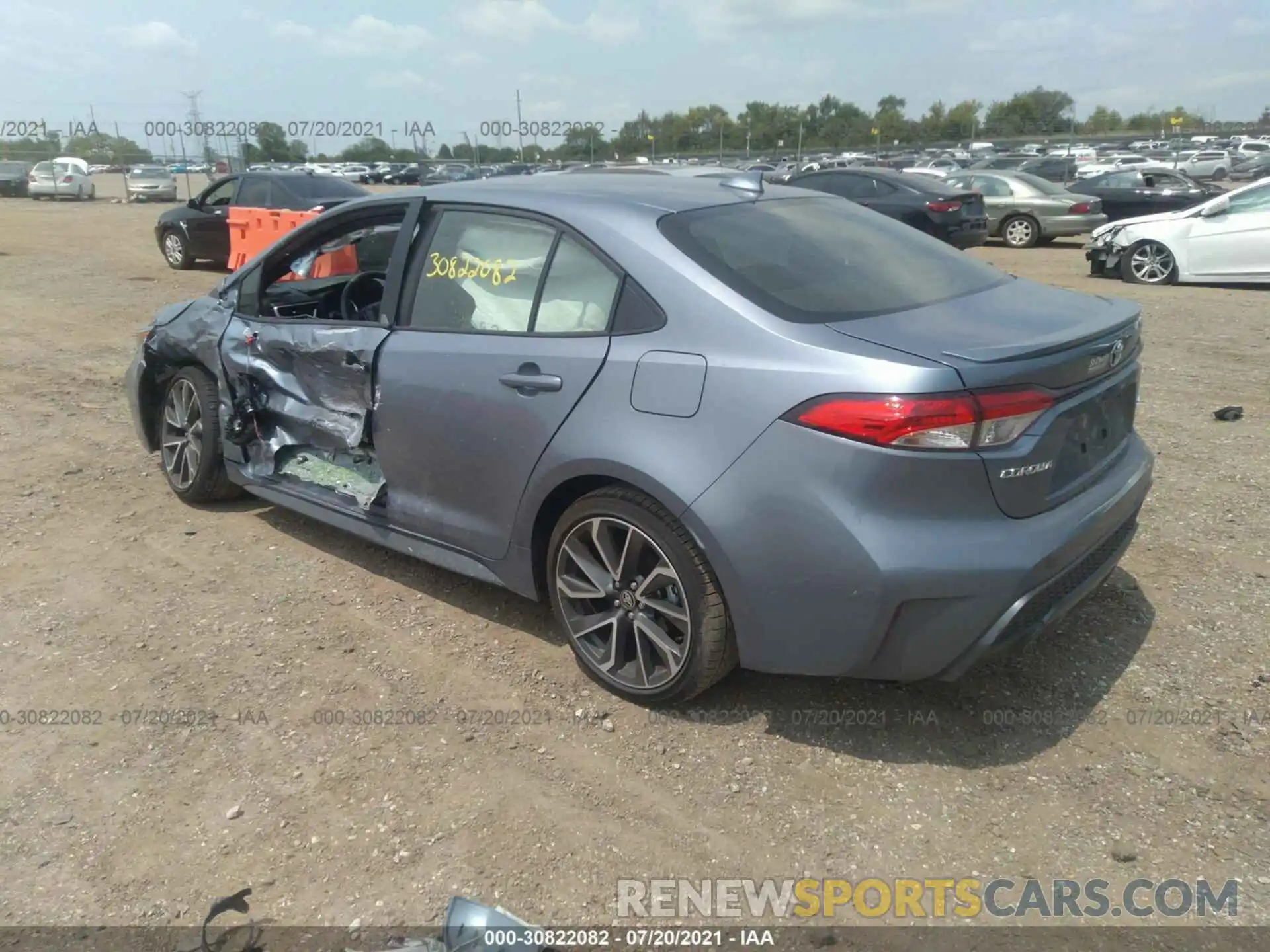 3 Photograph of a damaged car JTDS4MCE3MJ076212 TOYOTA COROLLA 2021