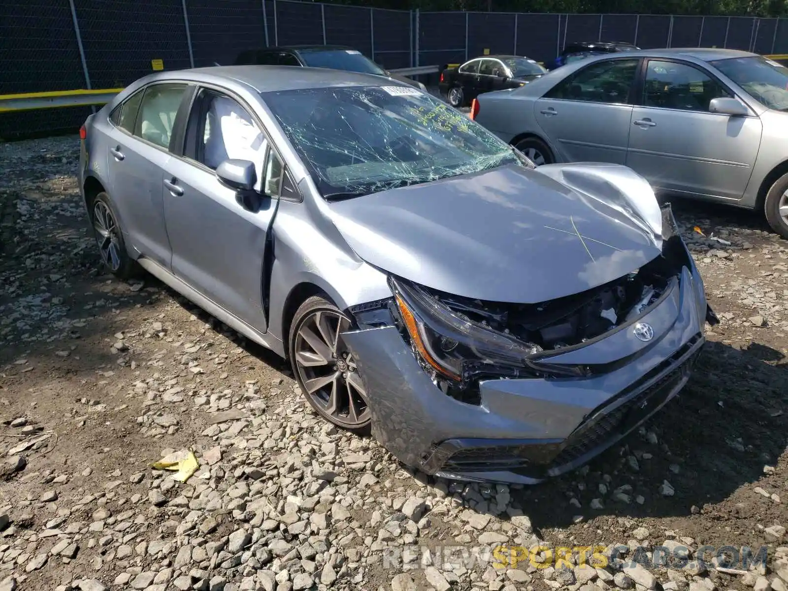 1 Photograph of a damaged car JTDS4MCE3MJ077036 TOYOTA COROLLA 2021