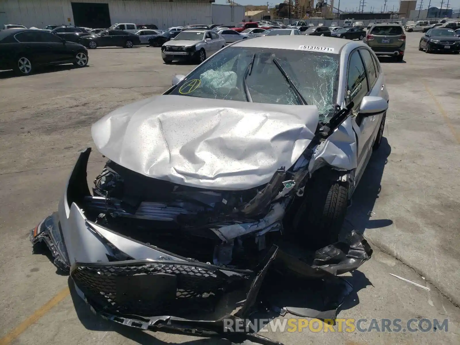 9 Photograph of a damaged car JTDS4MCE3MJ077134 TOYOTA COROLLA 2021