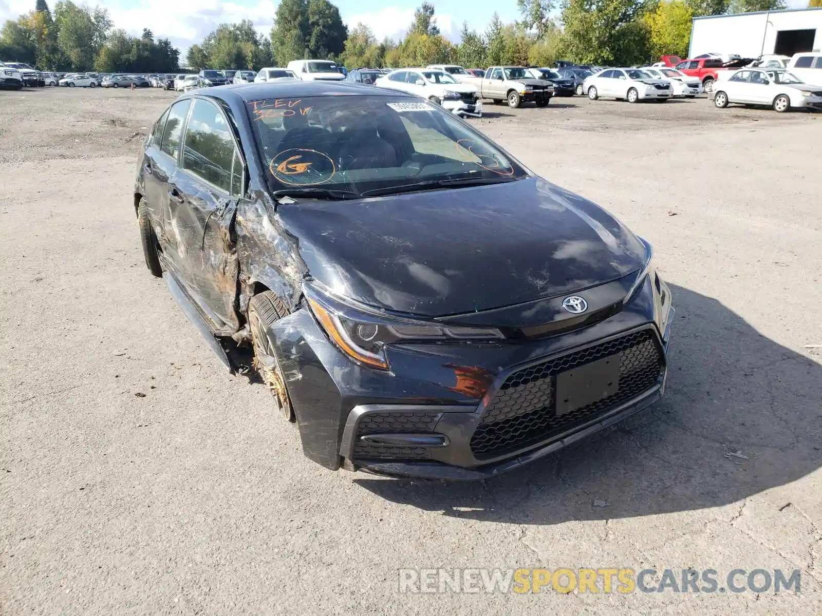 1 Photograph of a damaged car JTDS4MCE3MJ078476 TOYOTA COROLLA 2021