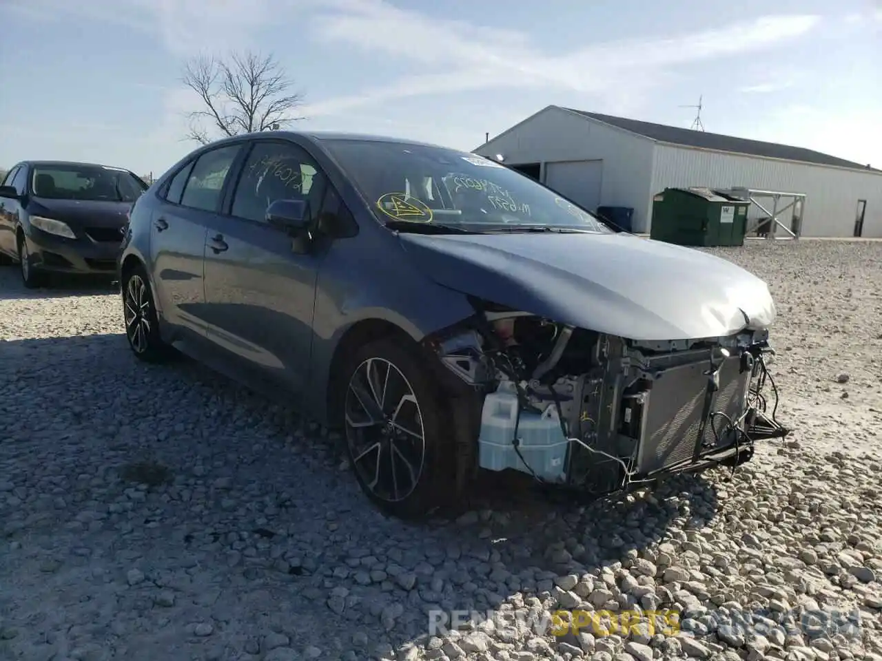 1 Photograph of a damaged car JTDS4MCE3MJ079854 TOYOTA COROLLA 2021