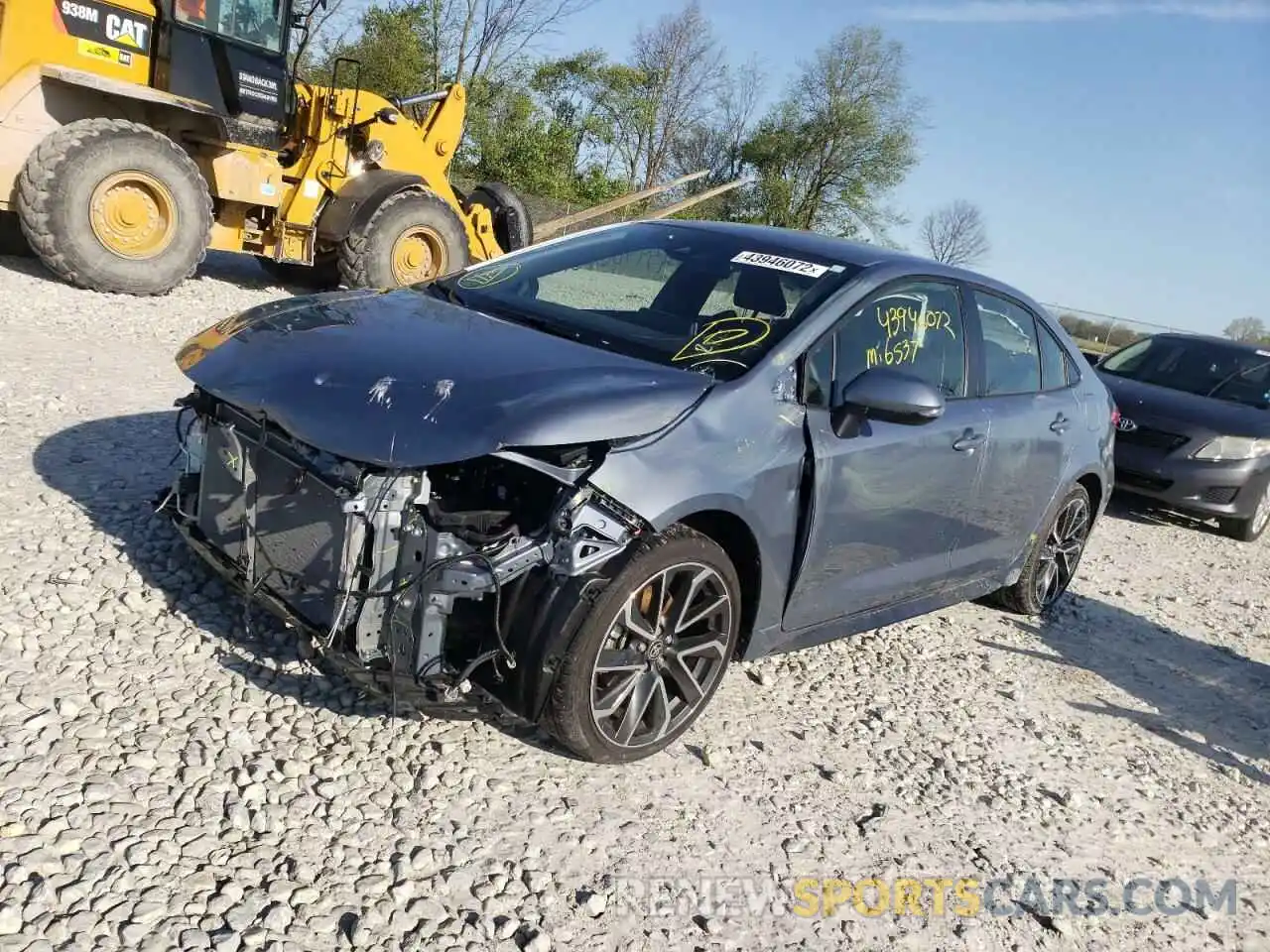 2 Photograph of a damaged car JTDS4MCE3MJ079854 TOYOTA COROLLA 2021