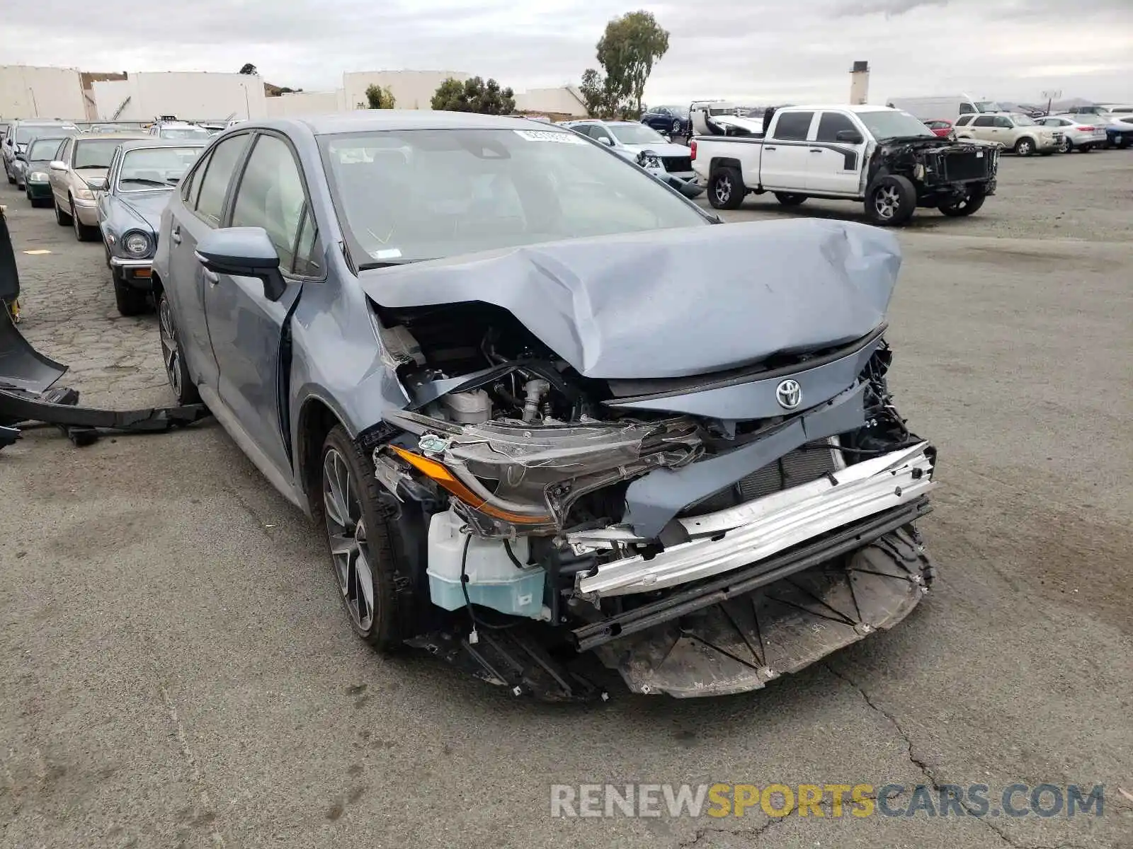 1 Photograph of a damaged car JTDS4MCE3MJ080678 TOYOTA COROLLA 2021