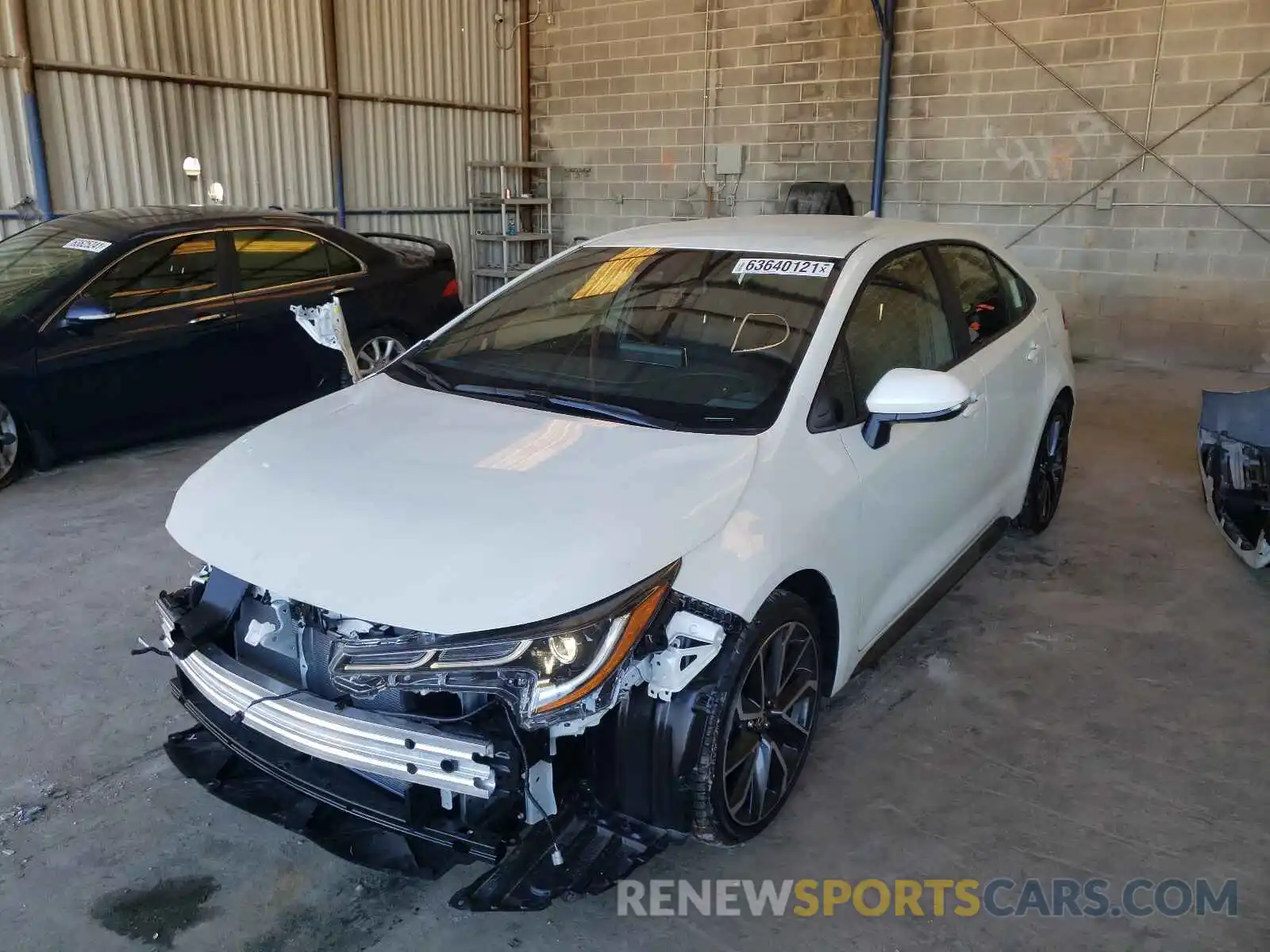 2 Photograph of a damaged car JTDS4MCE3MJ080857 TOYOTA COROLLA 2021