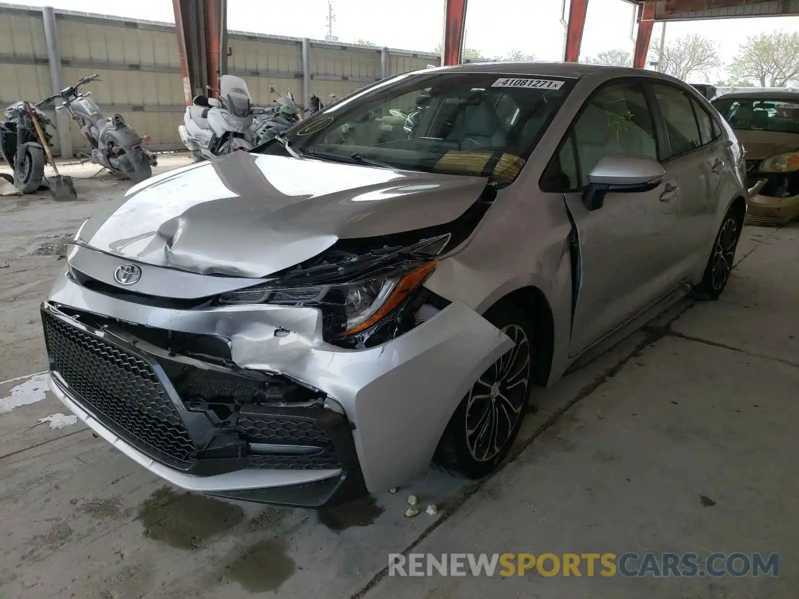 2 Photograph of a damaged car JTDS4MCE4MJ053893 TOYOTA COROLLA 2021