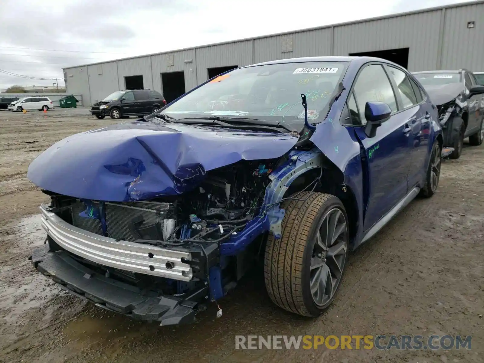 2 Photograph of a damaged car JTDS4MCE4MJ054798 TOYOTA COROLLA 2021