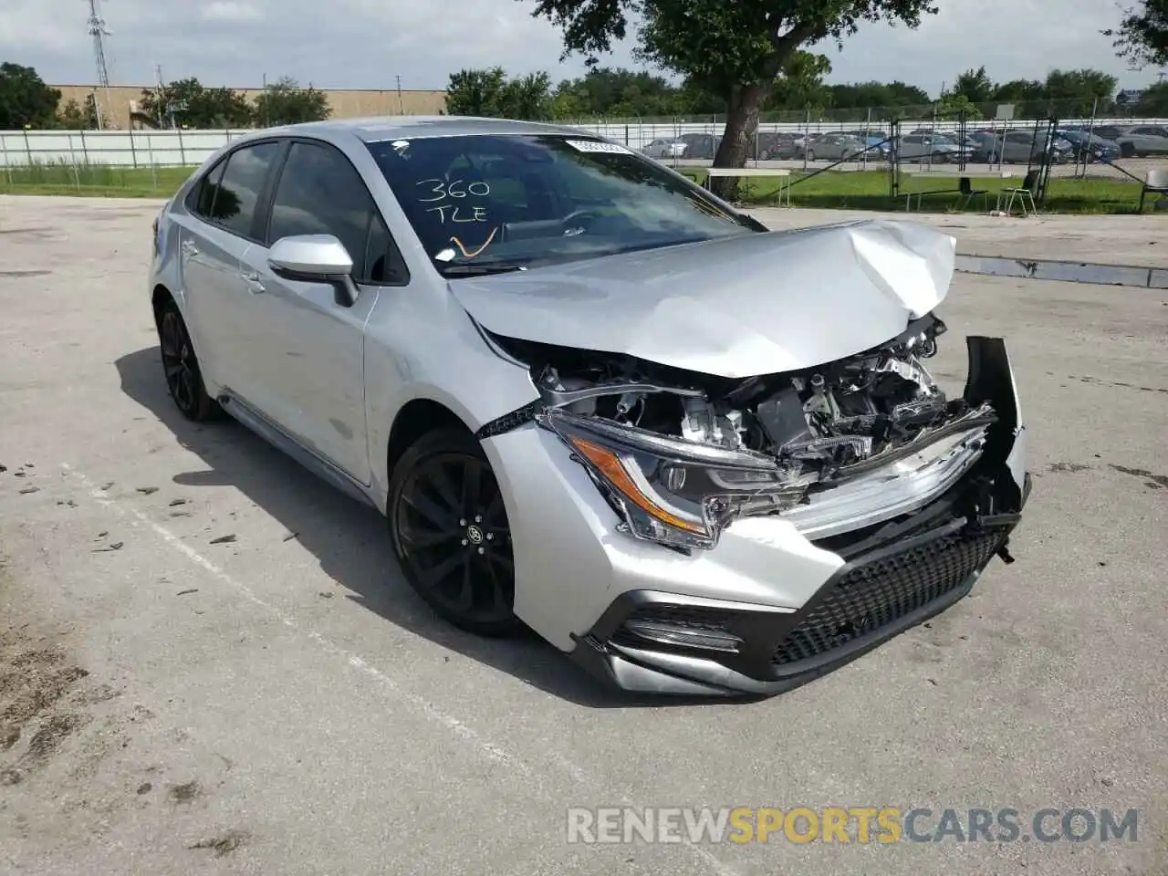 1 Photograph of a damaged car JTDS4MCE4MJ054932 TOYOTA COROLLA 2021