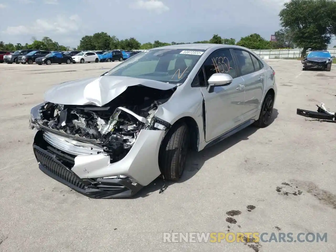 2 Photograph of a damaged car JTDS4MCE4MJ054932 TOYOTA COROLLA 2021