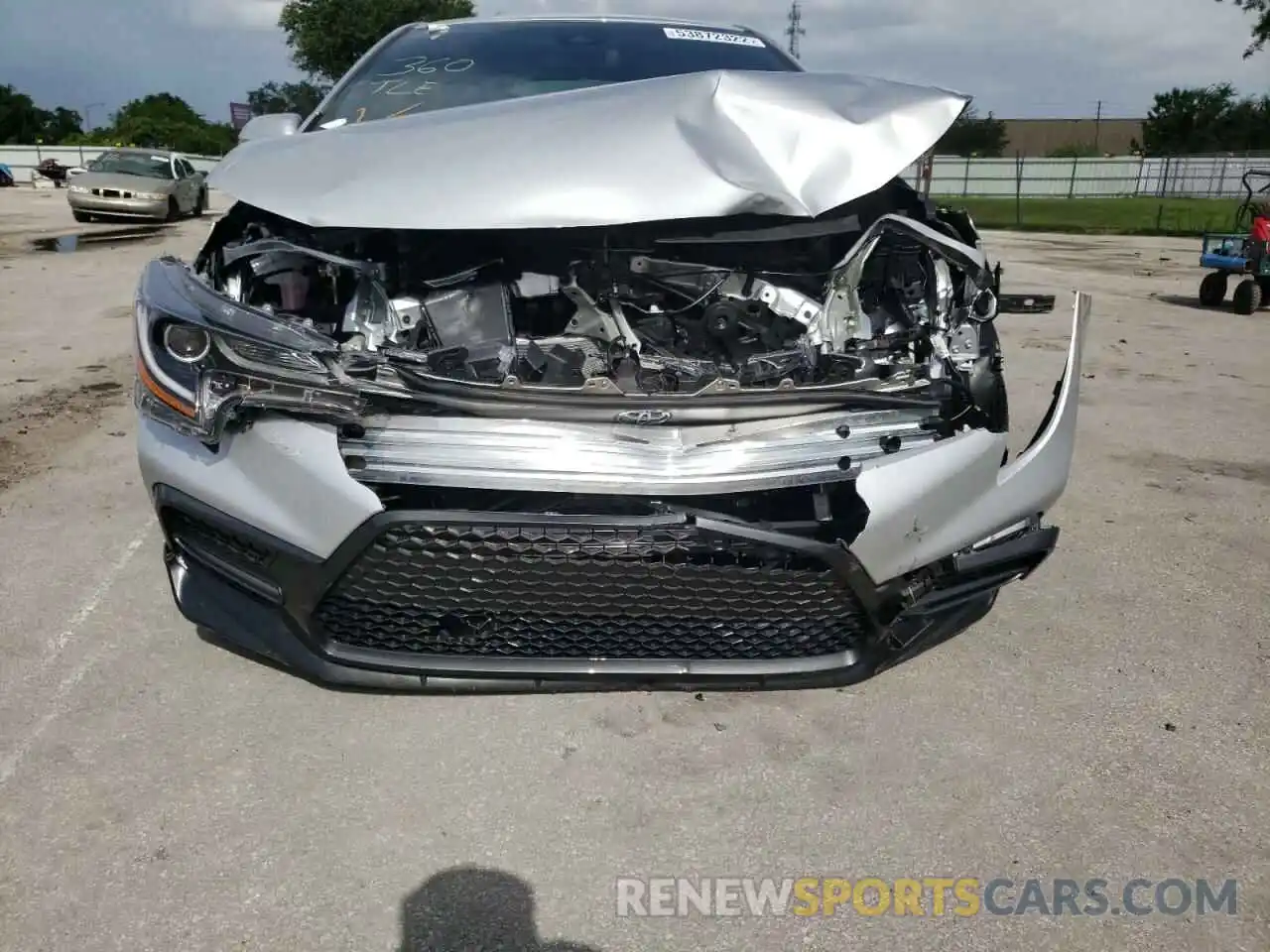 9 Photograph of a damaged car JTDS4MCE4MJ054932 TOYOTA COROLLA 2021