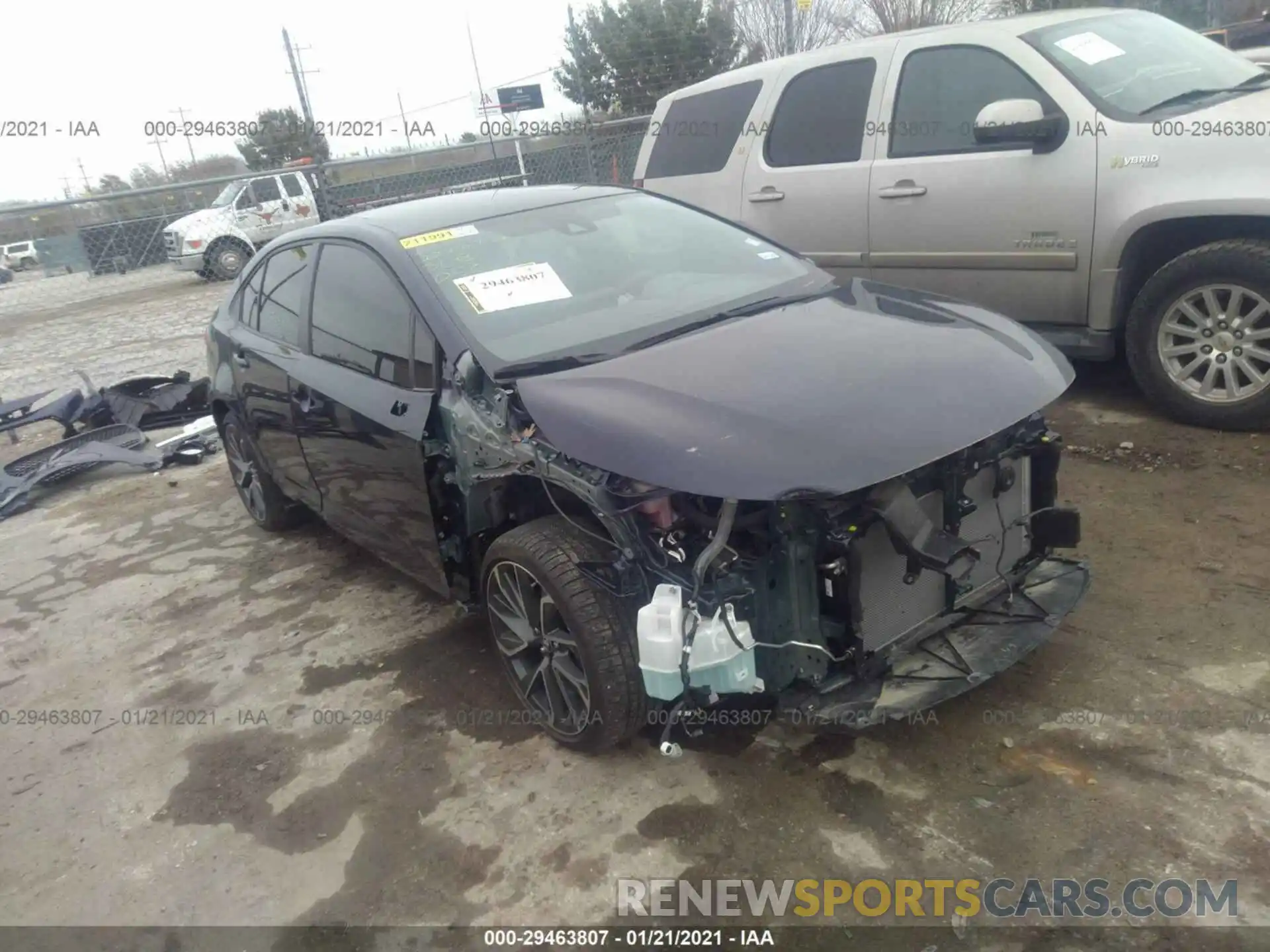 1 Photograph of a damaged car JTDS4MCE4MJ056275 TOYOTA COROLLA 2021