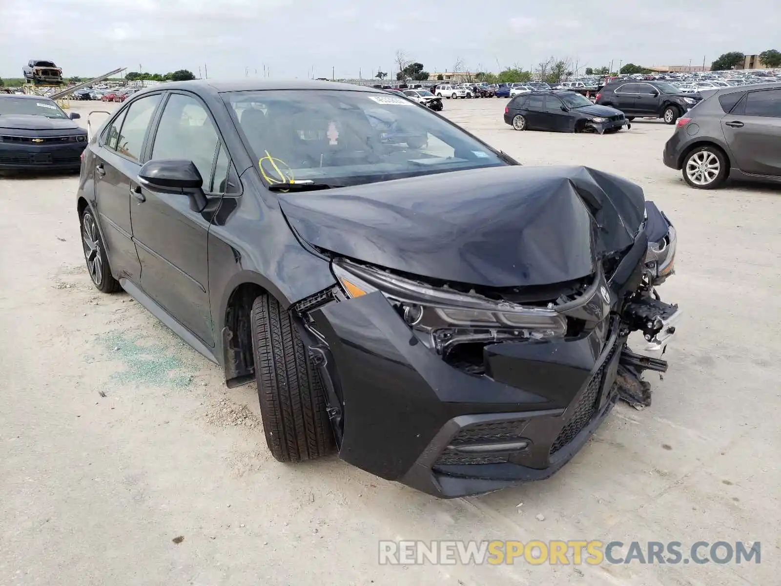 1 Photograph of a damaged car JTDS4MCE4MJ057328 TOYOTA COROLLA 2021