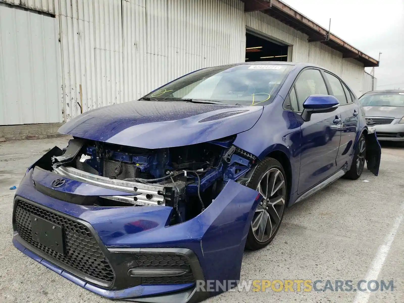 2 Photograph of a damaged car JTDS4MCE4MJ058088 TOYOTA COROLLA 2021