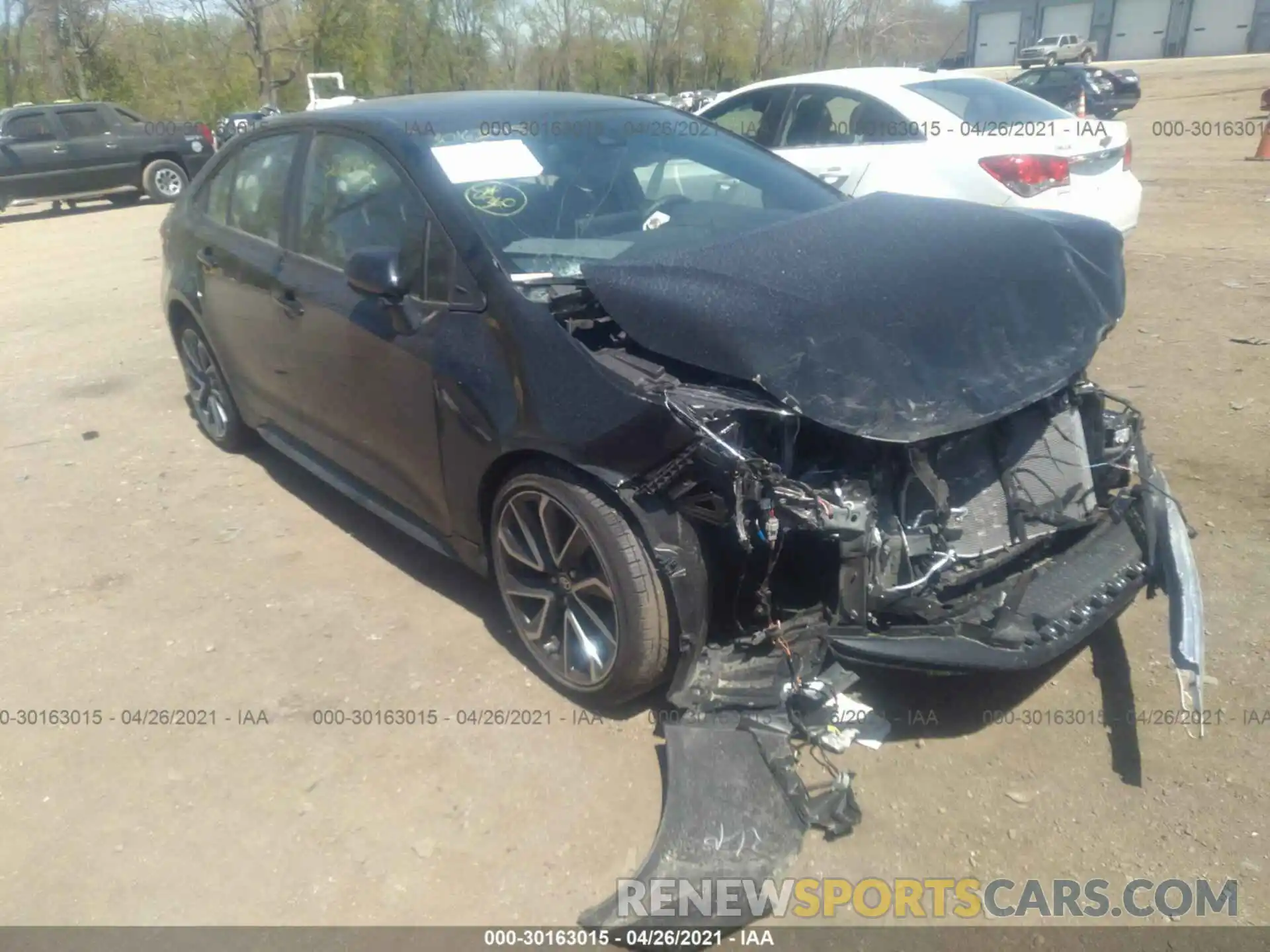 1 Photograph of a damaged car JTDS4MCE4MJ058639 TOYOTA COROLLA 2021