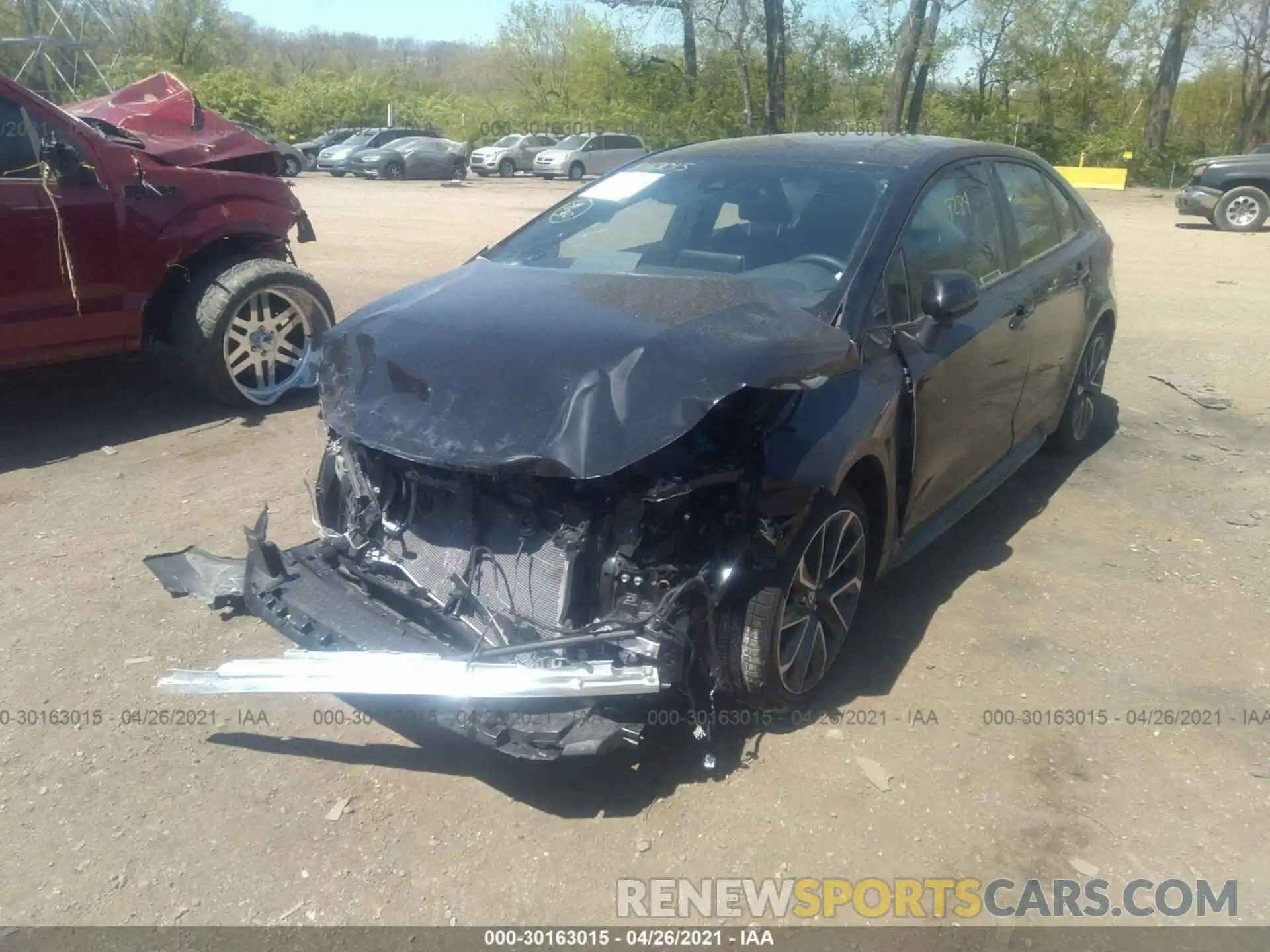 2 Photograph of a damaged car JTDS4MCE4MJ058639 TOYOTA COROLLA 2021