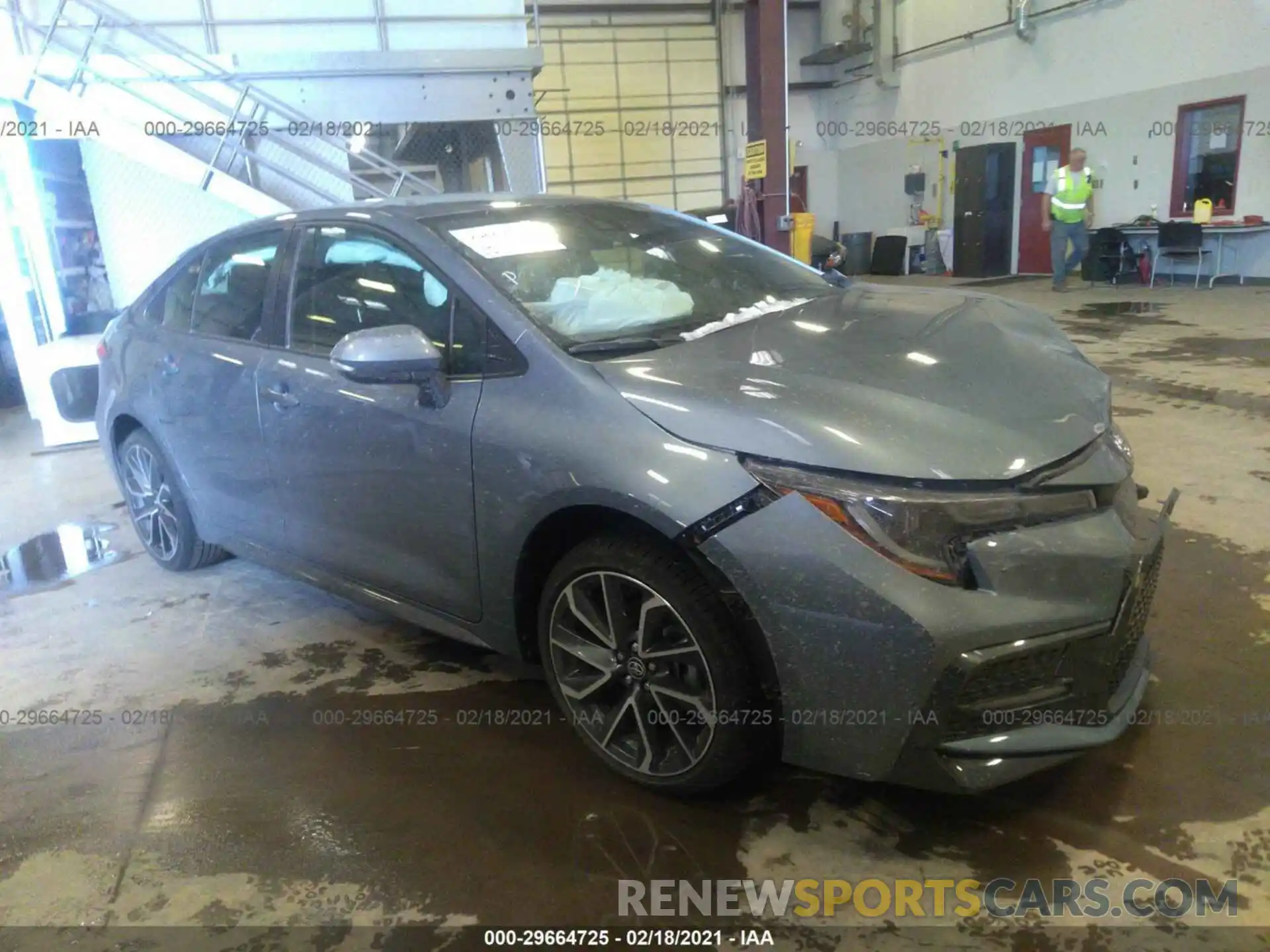 1 Photograph of a damaged car JTDS4MCE4MJ060455 TOYOTA COROLLA 2021