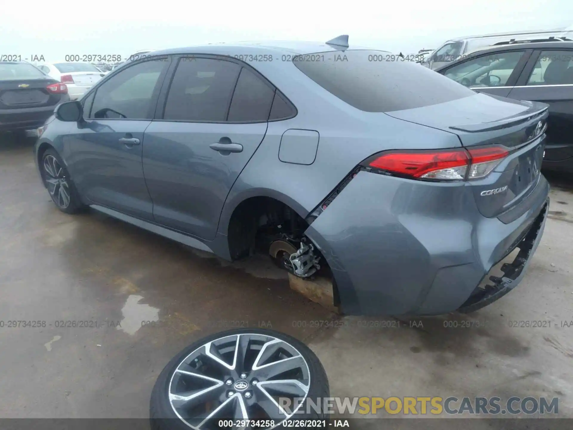 3 Photograph of a damaged car JTDS4MCE4MJ061699 TOYOTA COROLLA 2021