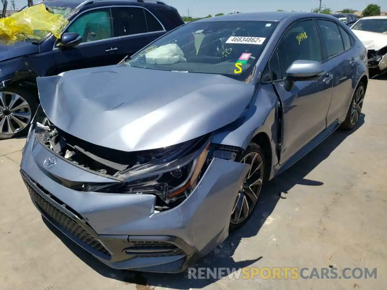 2 Photograph of a damaged car JTDS4MCE4MJ063758 TOYOTA COROLLA 2021