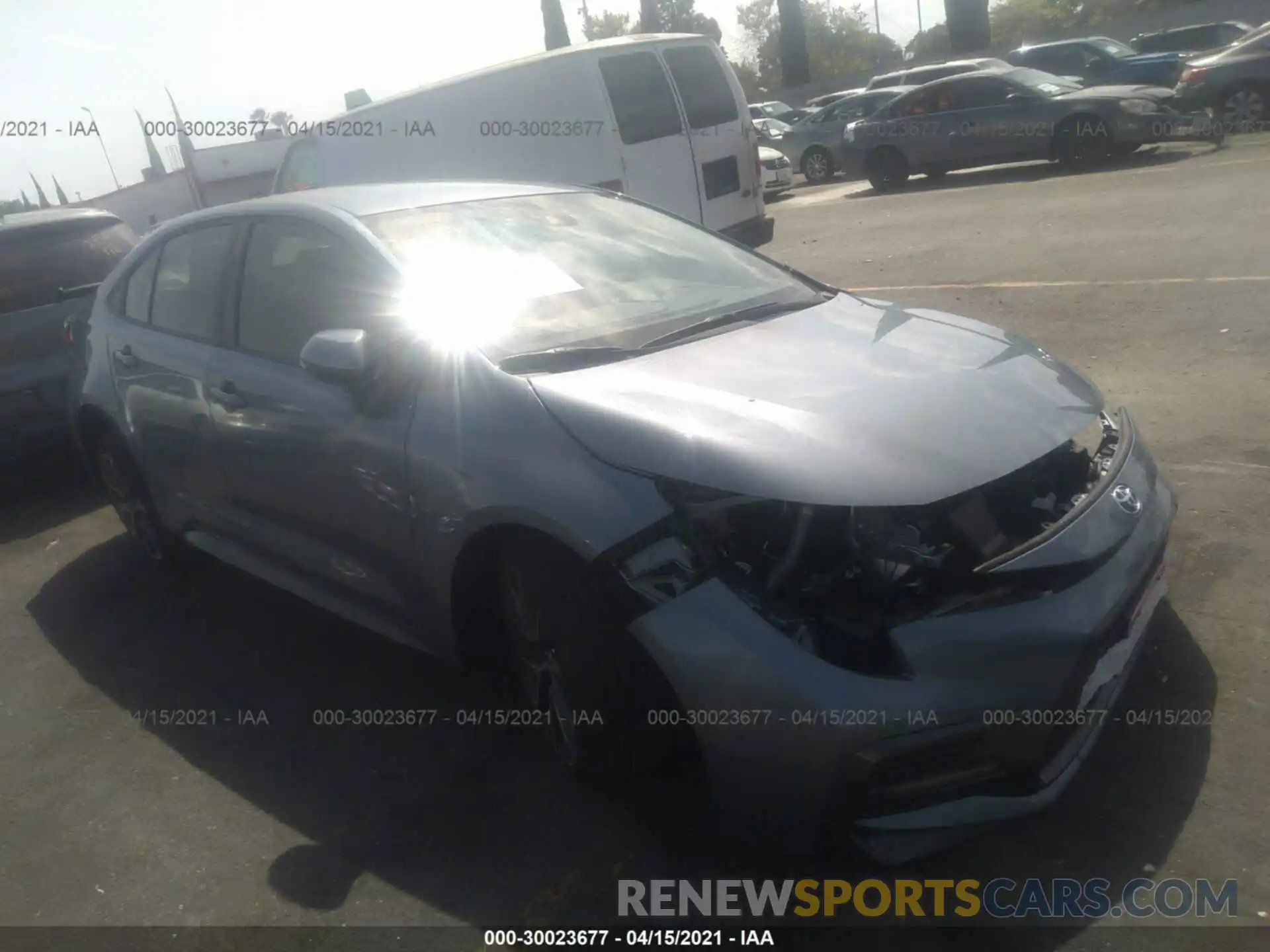 1 Photograph of a damaged car JTDS4MCE4MJ064148 TOYOTA COROLLA 2021