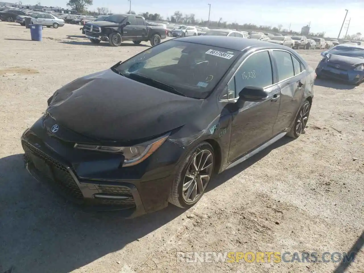 2 Photograph of a damaged car JTDS4MCE4MJ064442 TOYOTA COROLLA 2021