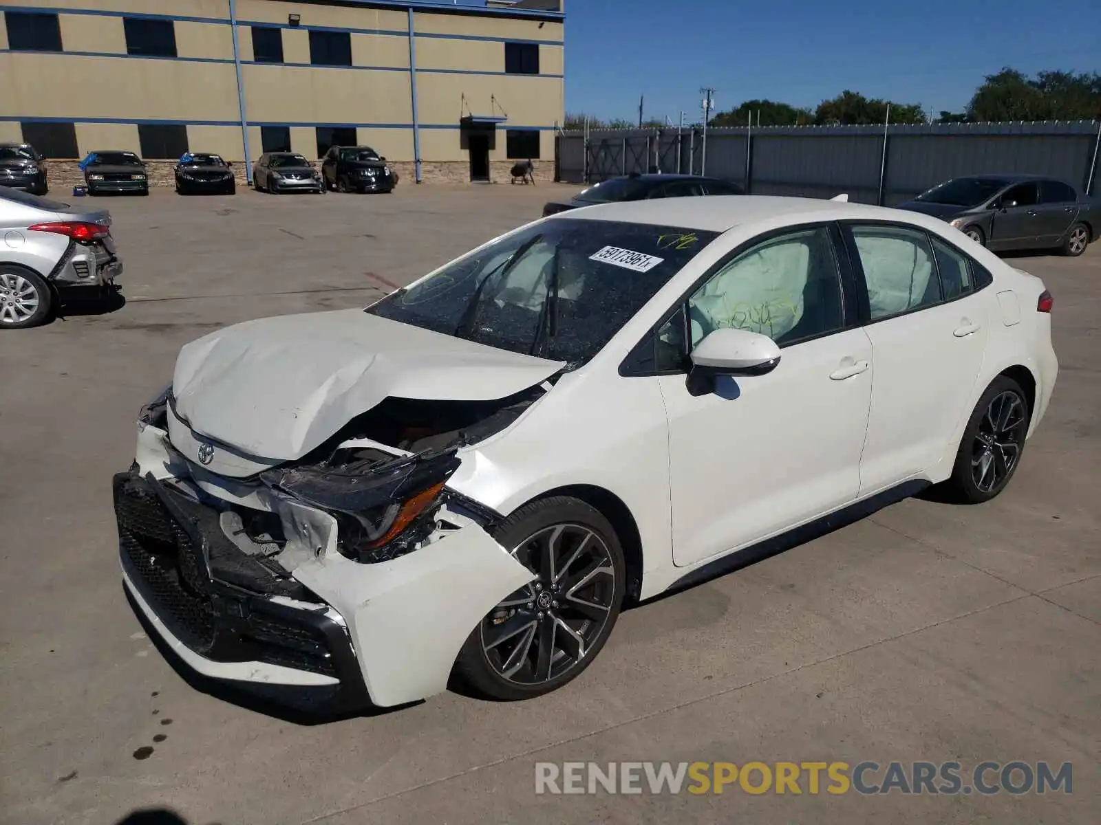 2 Photograph of a damaged car JTDS4MCE4MJ065302 TOYOTA COROLLA 2021