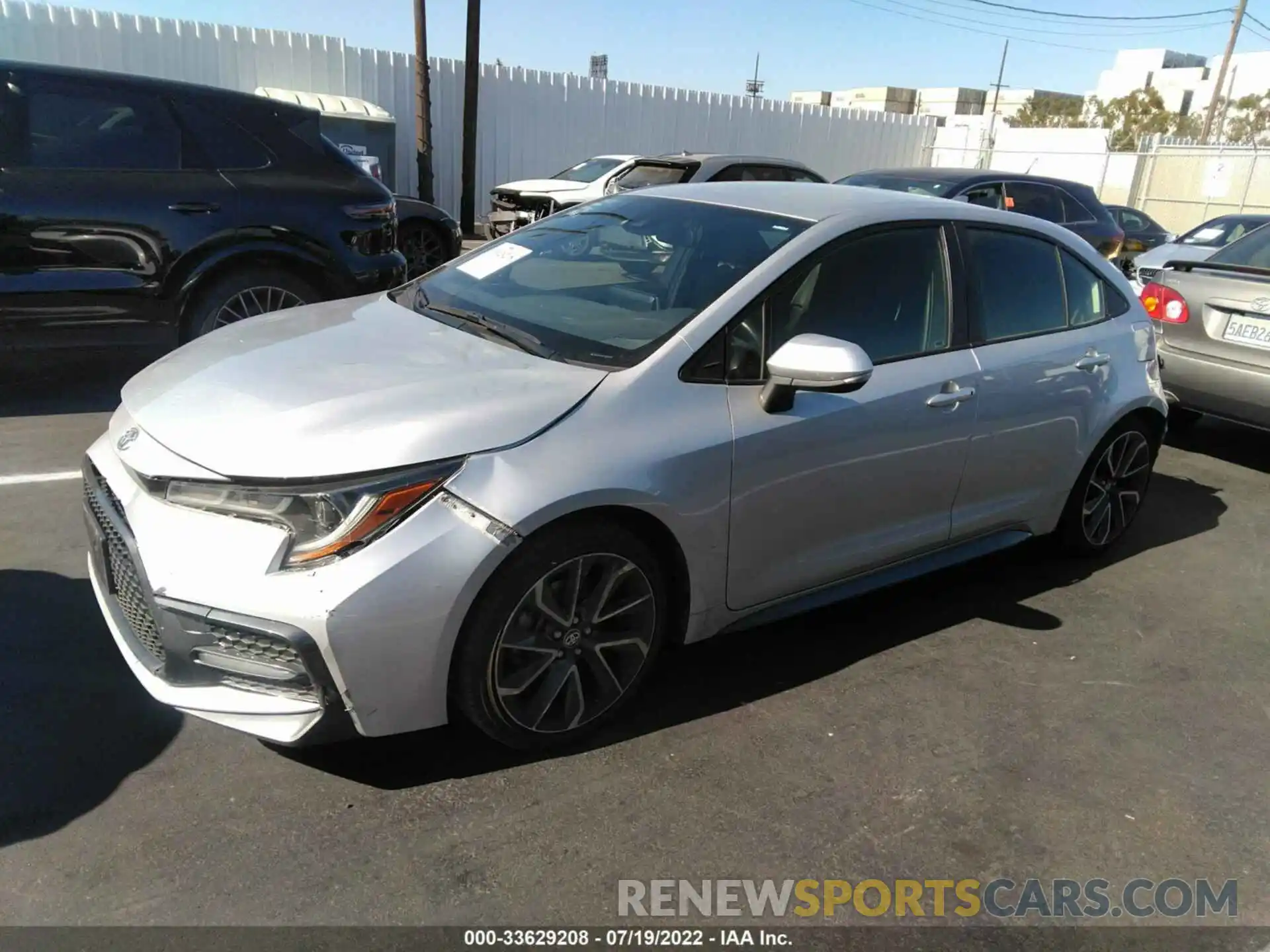 2 Photograph of a damaged car JTDS4MCE4MJ068247 TOYOTA COROLLA 2021