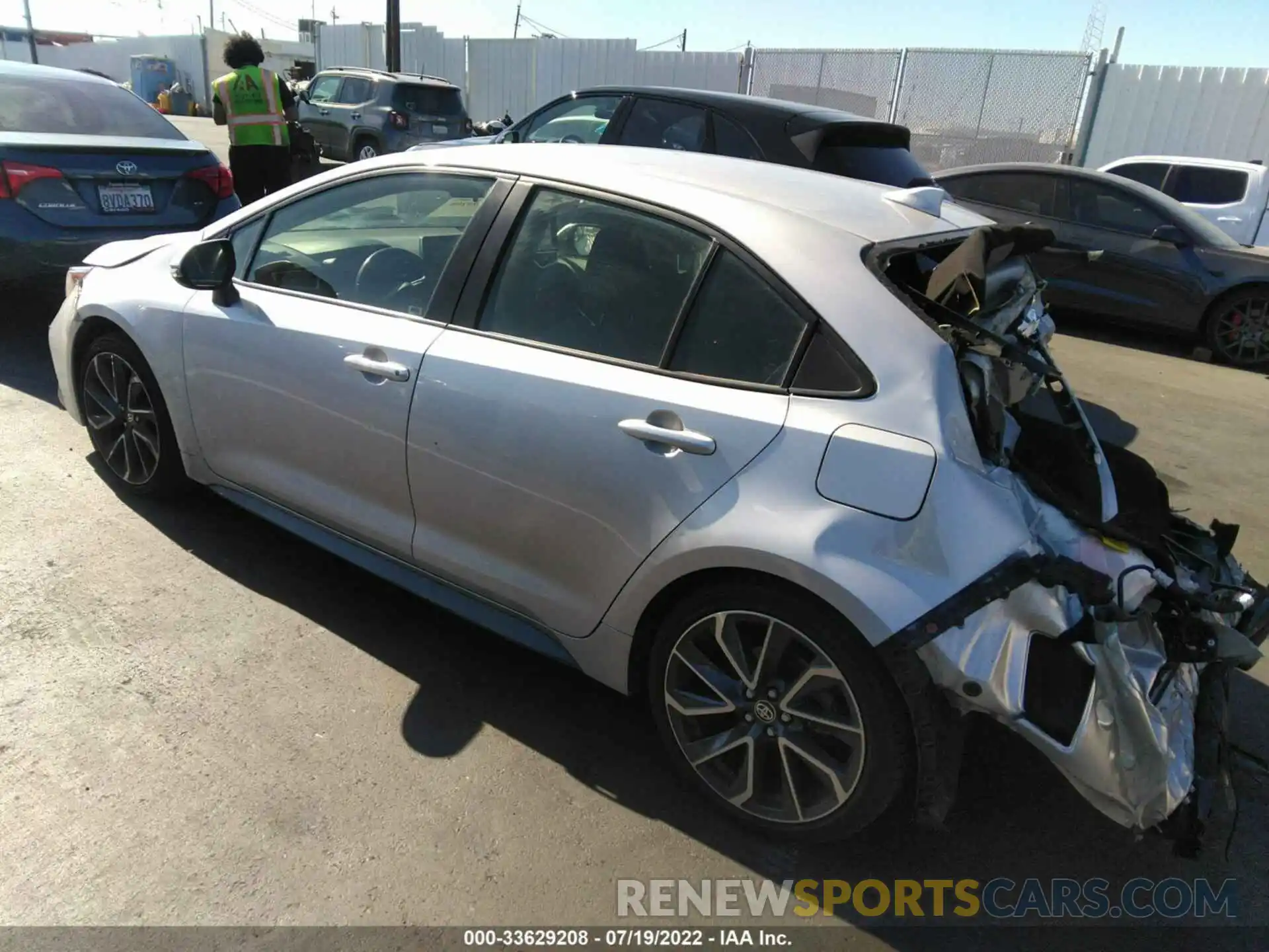 3 Photograph of a damaged car JTDS4MCE4MJ068247 TOYOTA COROLLA 2021