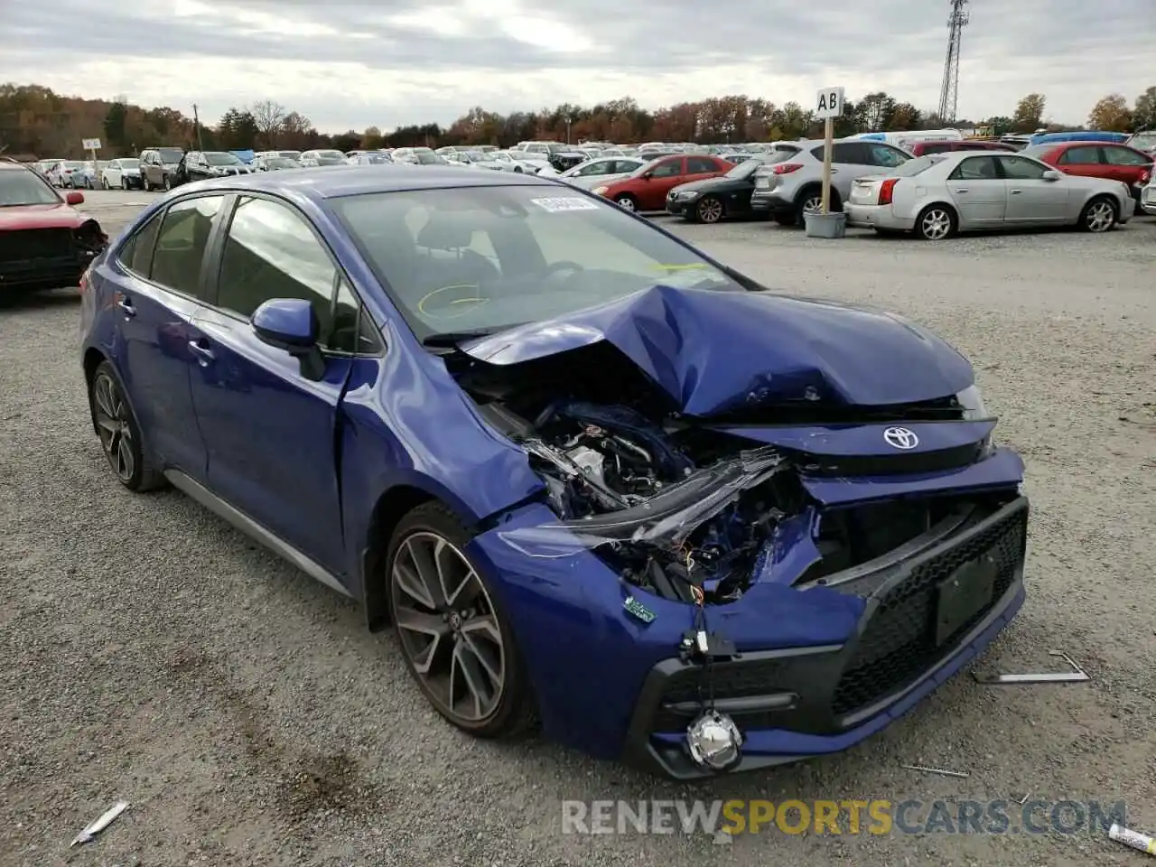 1 Photograph of a damaged car JTDS4MCE4MJ069723 TOYOTA COROLLA 2021