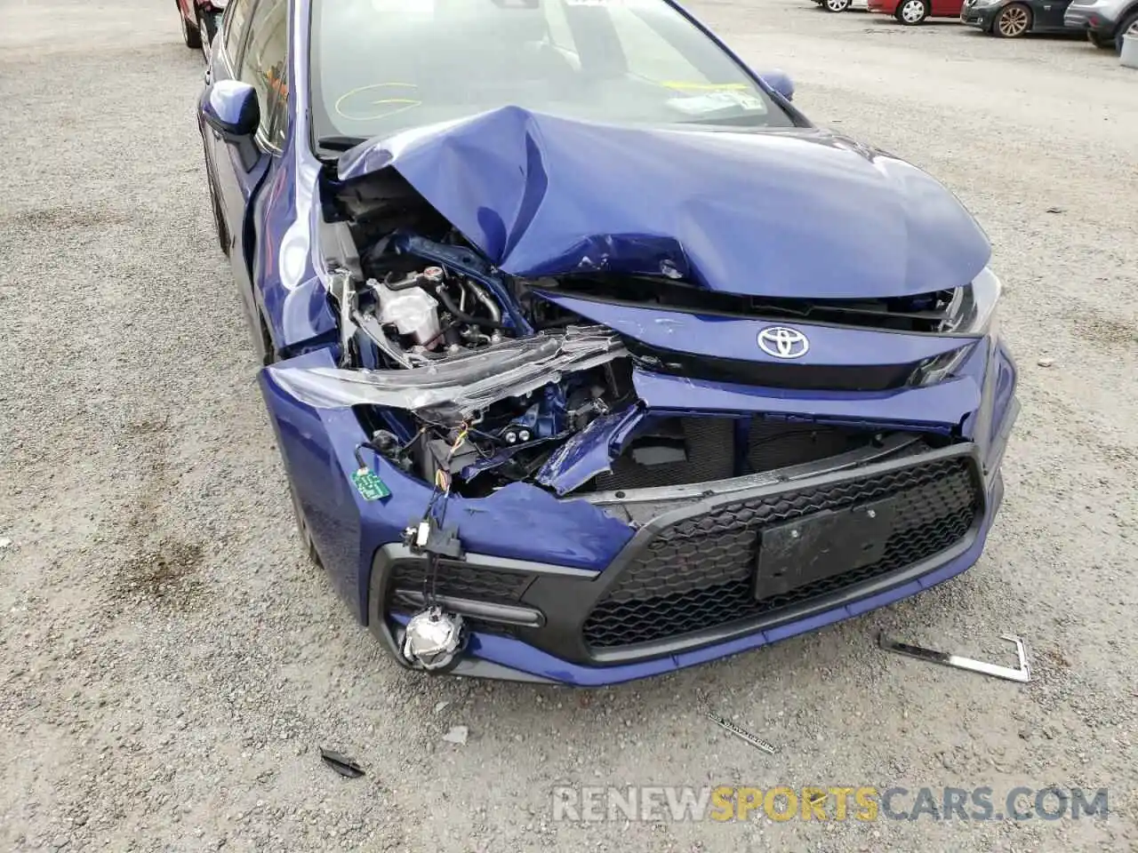 9 Photograph of a damaged car JTDS4MCE4MJ069723 TOYOTA COROLLA 2021