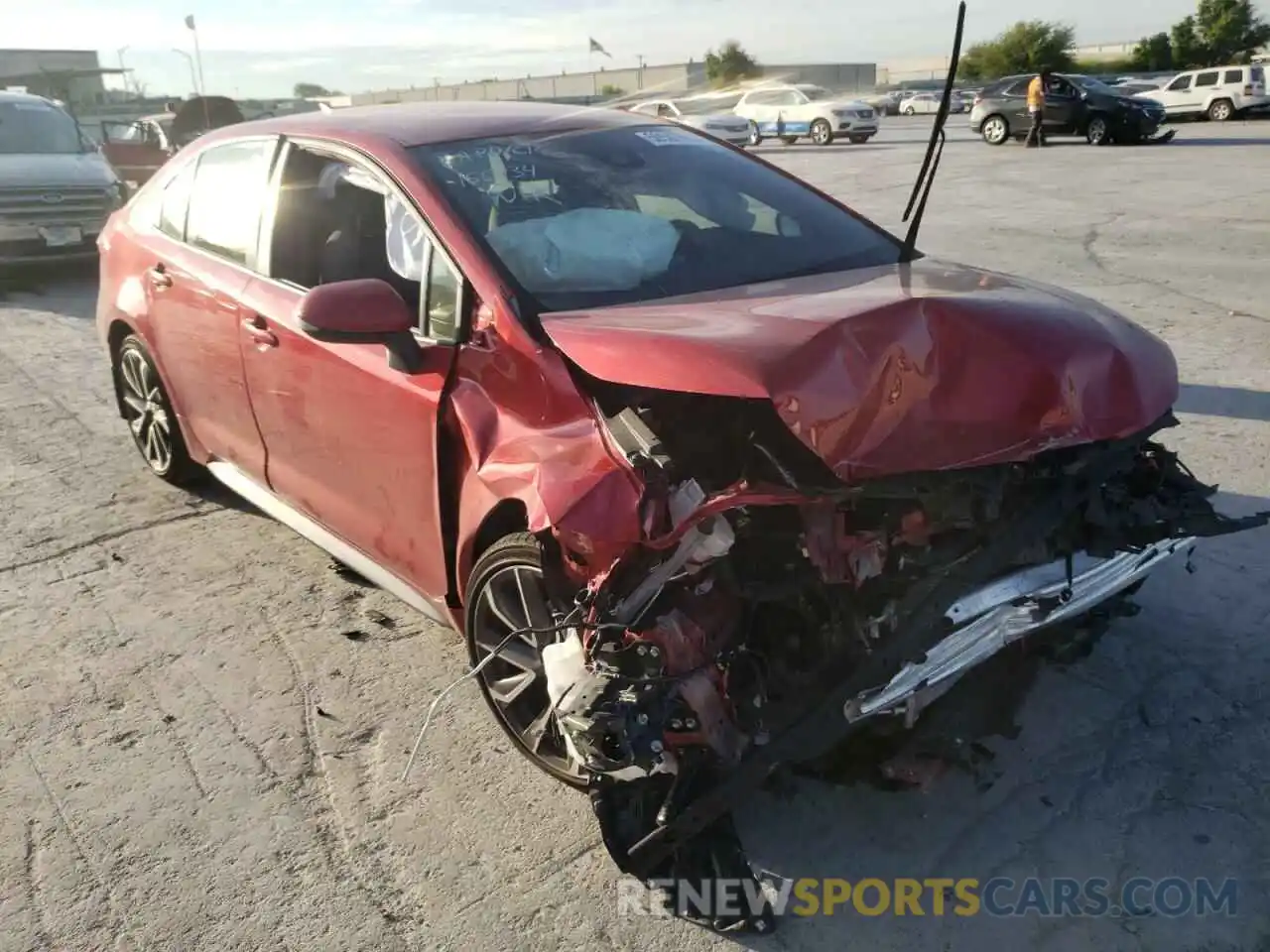 1 Photograph of a damaged car JTDS4MCE4MJ070354 TOYOTA COROLLA 2021