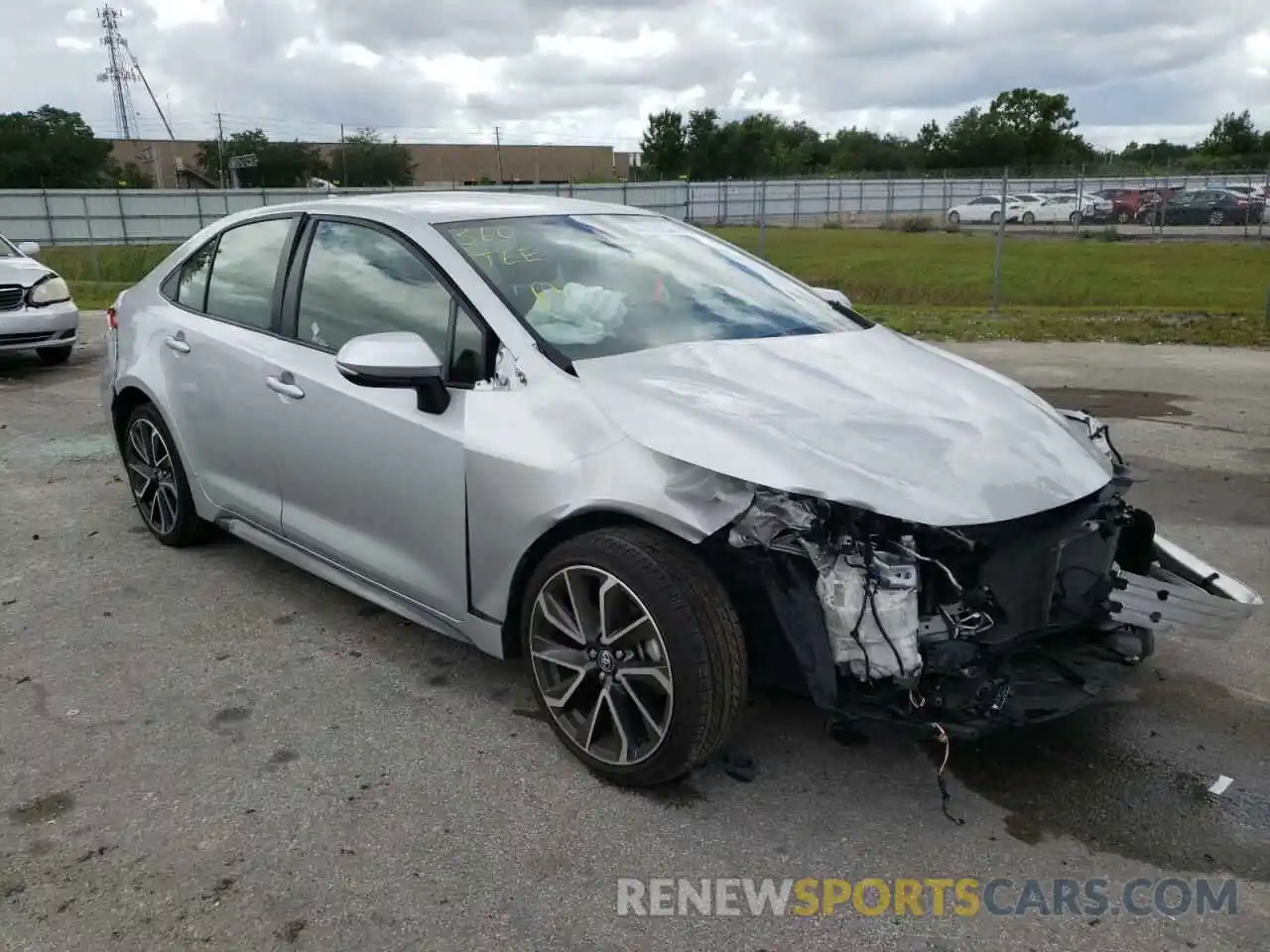 1 Photograph of a damaged car JTDS4MCE4MJ070631 TOYOTA COROLLA 2021