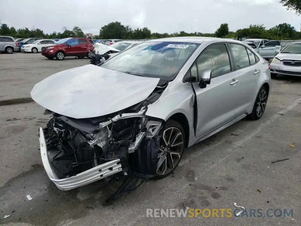 2 Photograph of a damaged car JTDS4MCE4MJ070631 TOYOTA COROLLA 2021