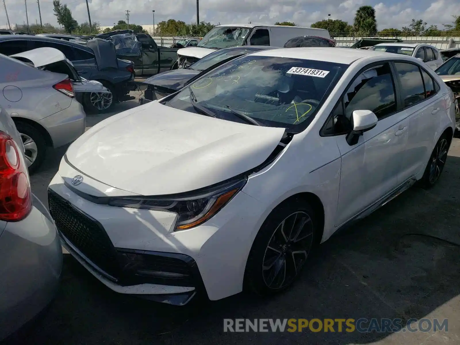 2 Photograph of a damaged car JTDS4MCE4MJ070807 TOYOTA COROLLA 2021