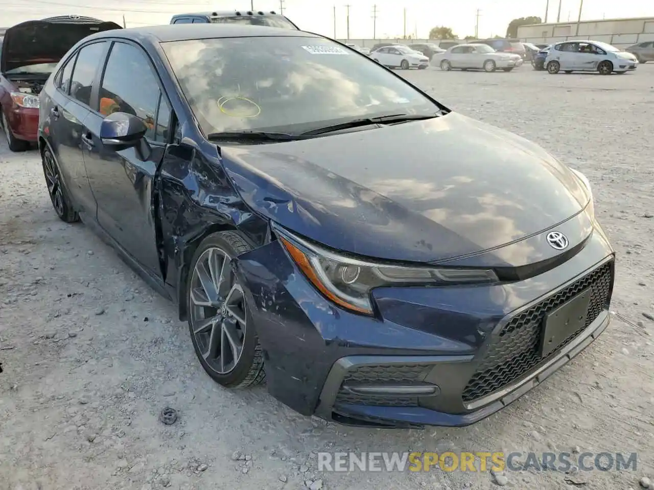 1 Photograph of a damaged car JTDS4MCE4MJ071844 TOYOTA COROLLA 2021