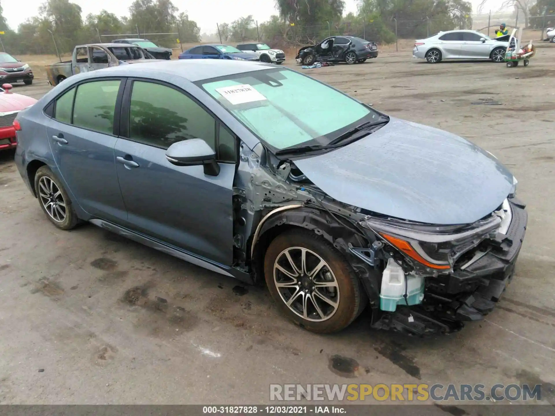 1 Photograph of a damaged car JTDS4MCE4MJ073223 TOYOTA COROLLA 2021