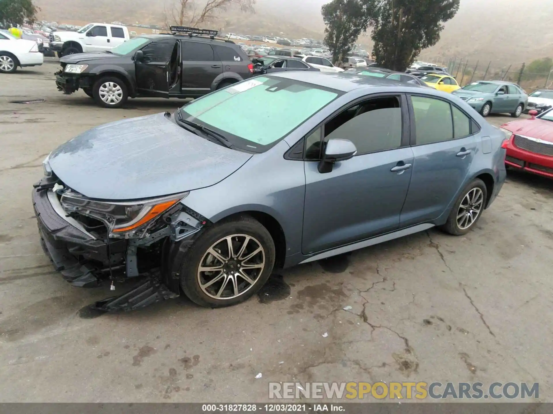 2 Photograph of a damaged car JTDS4MCE4MJ073223 TOYOTA COROLLA 2021