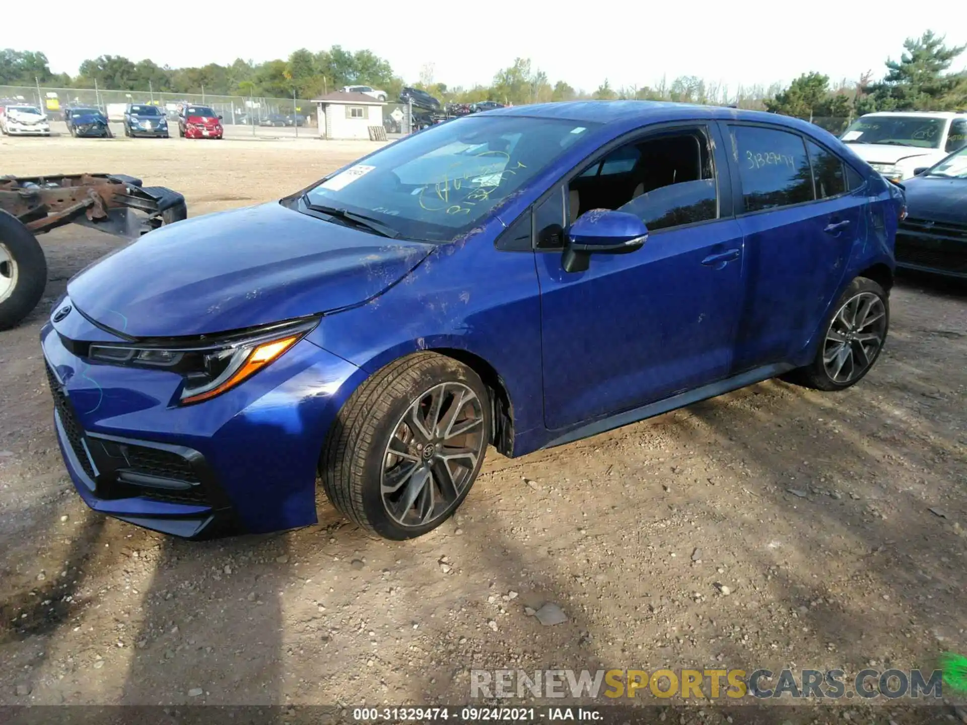 2 Photograph of a damaged car JTDS4MCE4MJ073805 TOYOTA COROLLA 2021