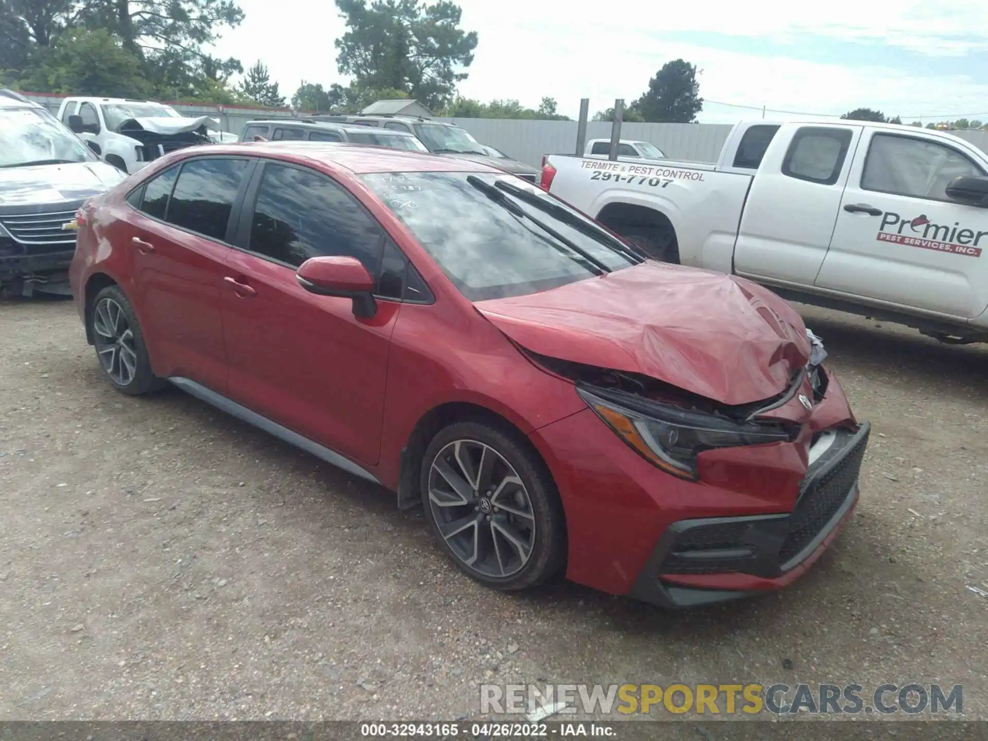 1 Photograph of a damaged car JTDS4MCE4MJ075487 TOYOTA COROLLA 2021