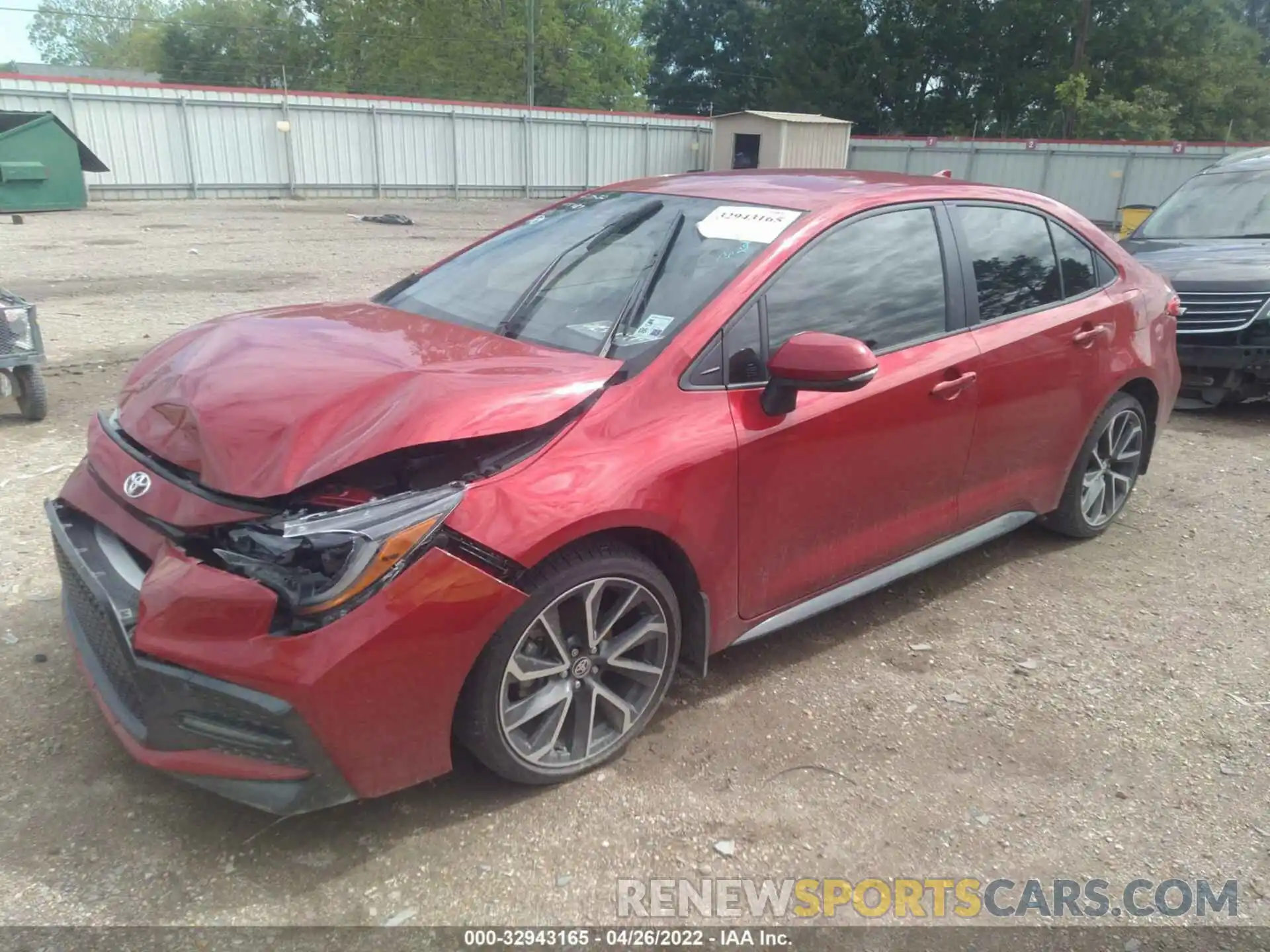 2 Photograph of a damaged car JTDS4MCE4MJ075487 TOYOTA COROLLA 2021