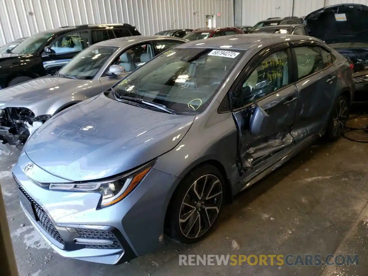 2 Photograph of a damaged car JTDS4MCE4MJ076669 TOYOTA COROLLA 2021