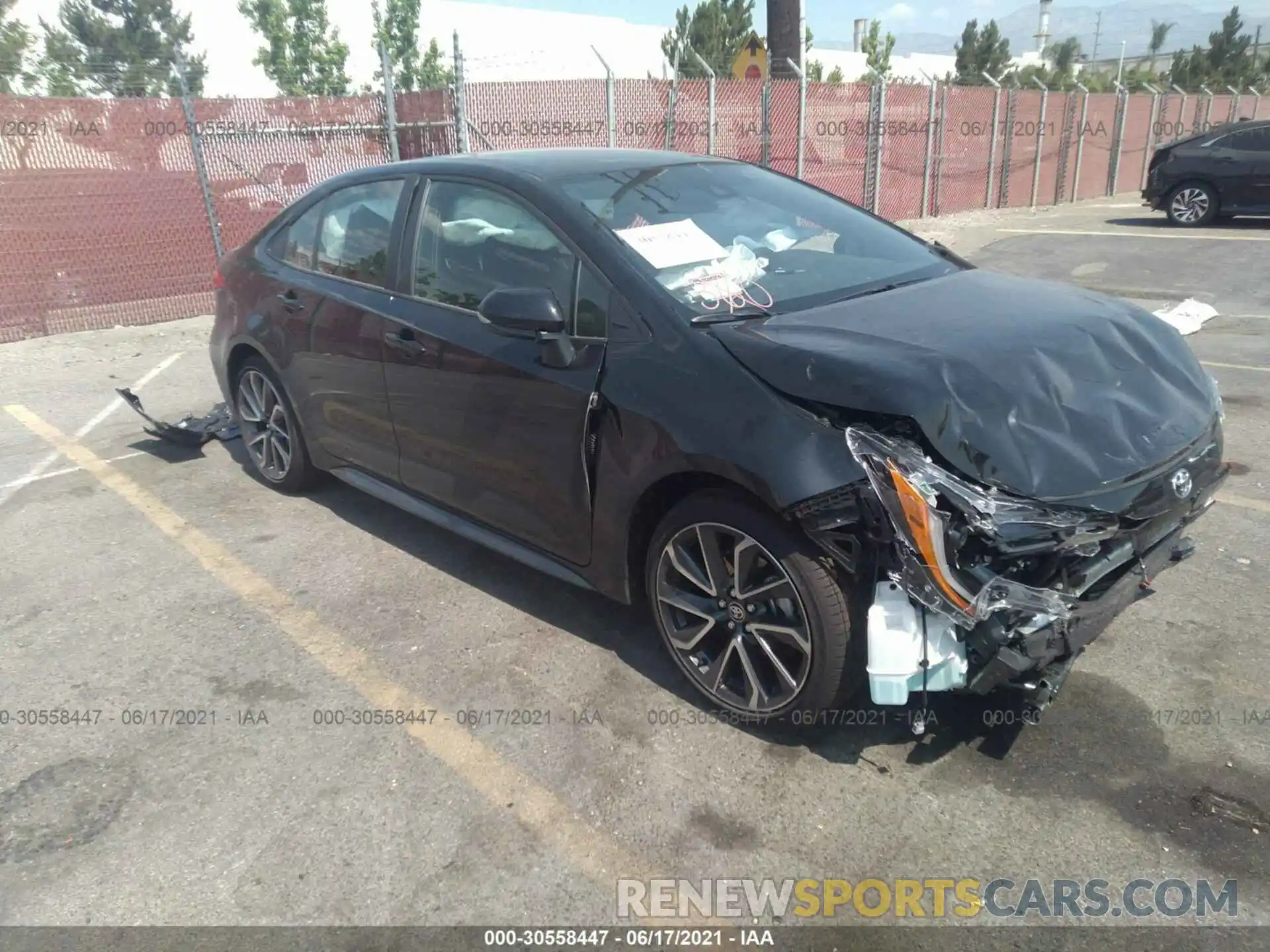 1 Photograph of a damaged car JTDS4MCE4MJ077837 TOYOTA COROLLA 2021