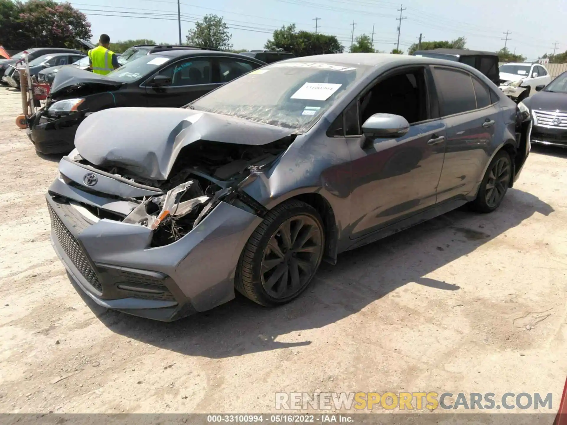 2 Photograph of a damaged car JTDS4MCE4MJ077918 TOYOTA COROLLA 2021