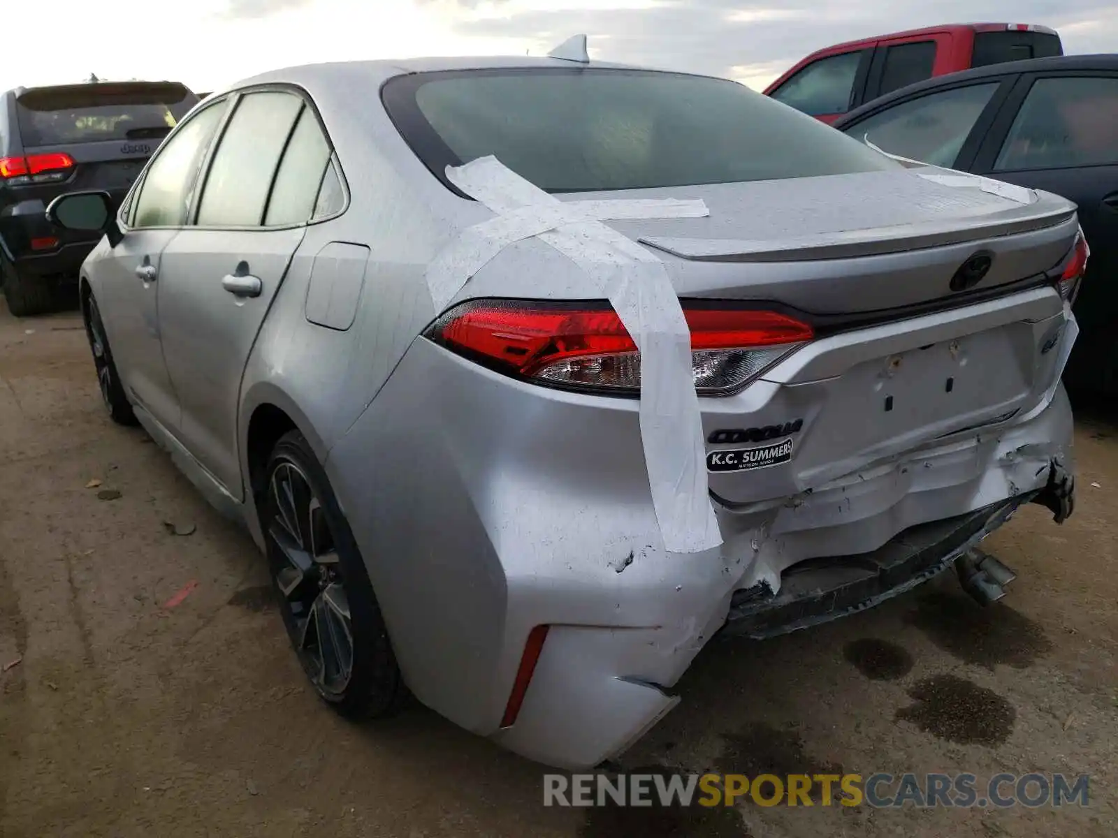 3 Photograph of a damaged car JTDS4MCE5MJ054695 TOYOTA COROLLA 2021