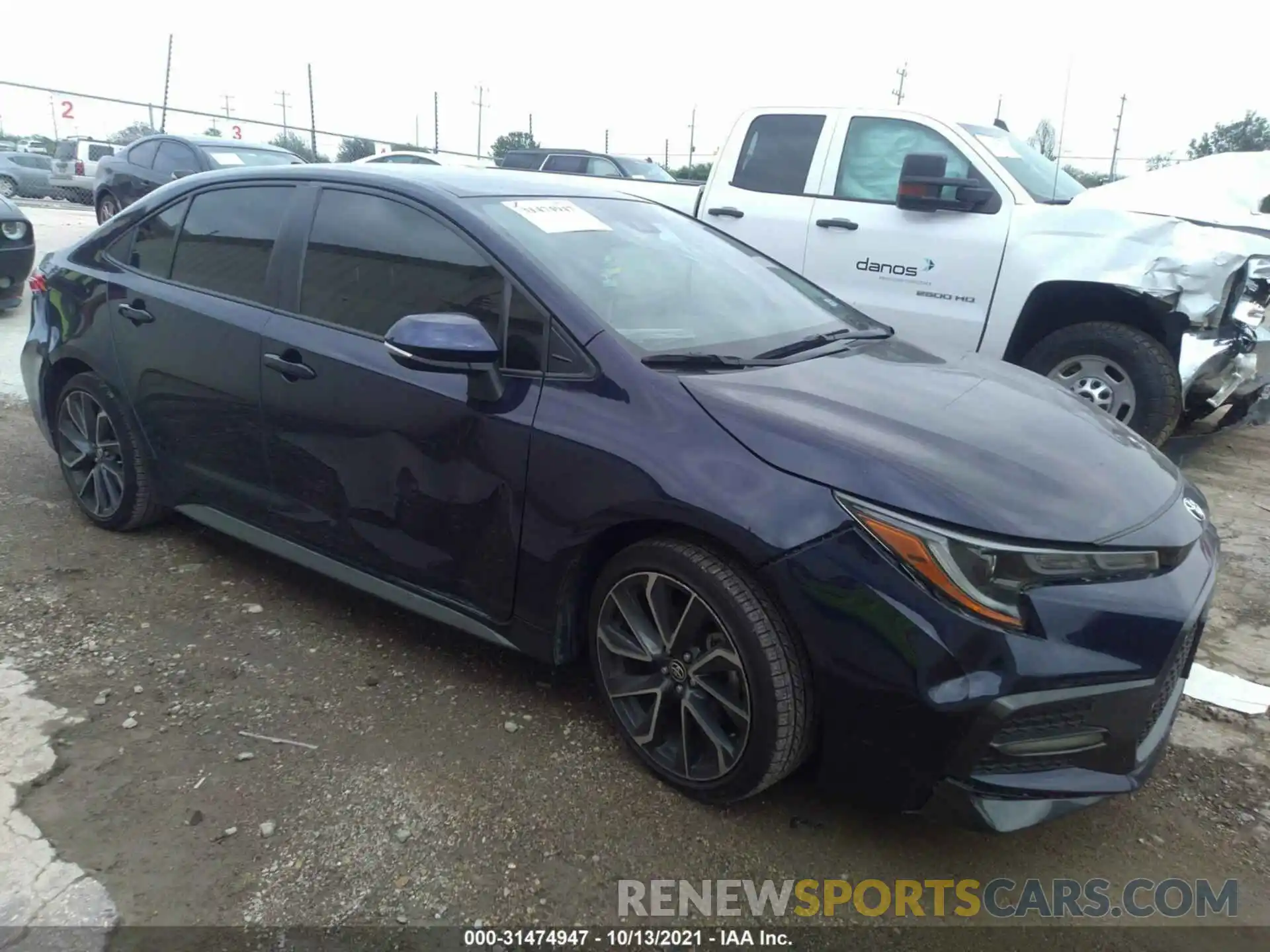 1 Photograph of a damaged car JTDS4MCE5MJ055894 TOYOTA COROLLA 2021