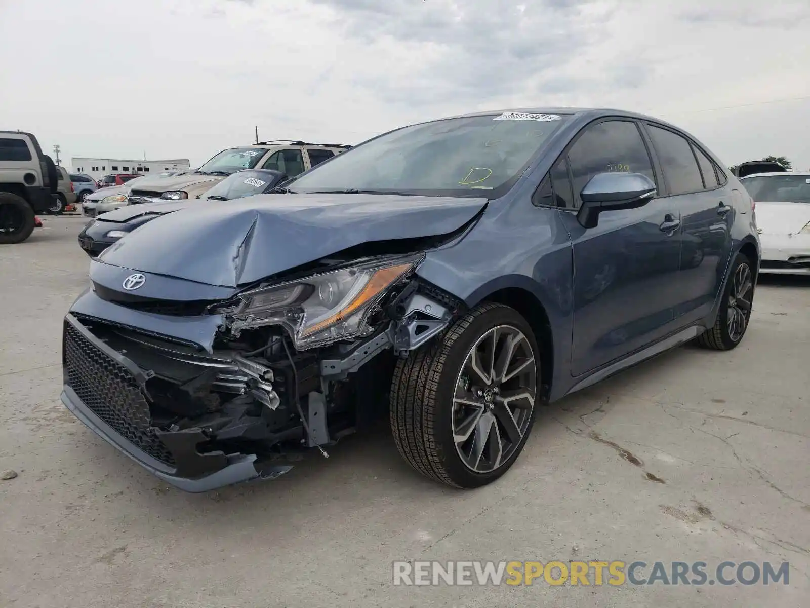 2 Photograph of a damaged car JTDS4MCE5MJ060478 TOYOTA COROLLA 2021