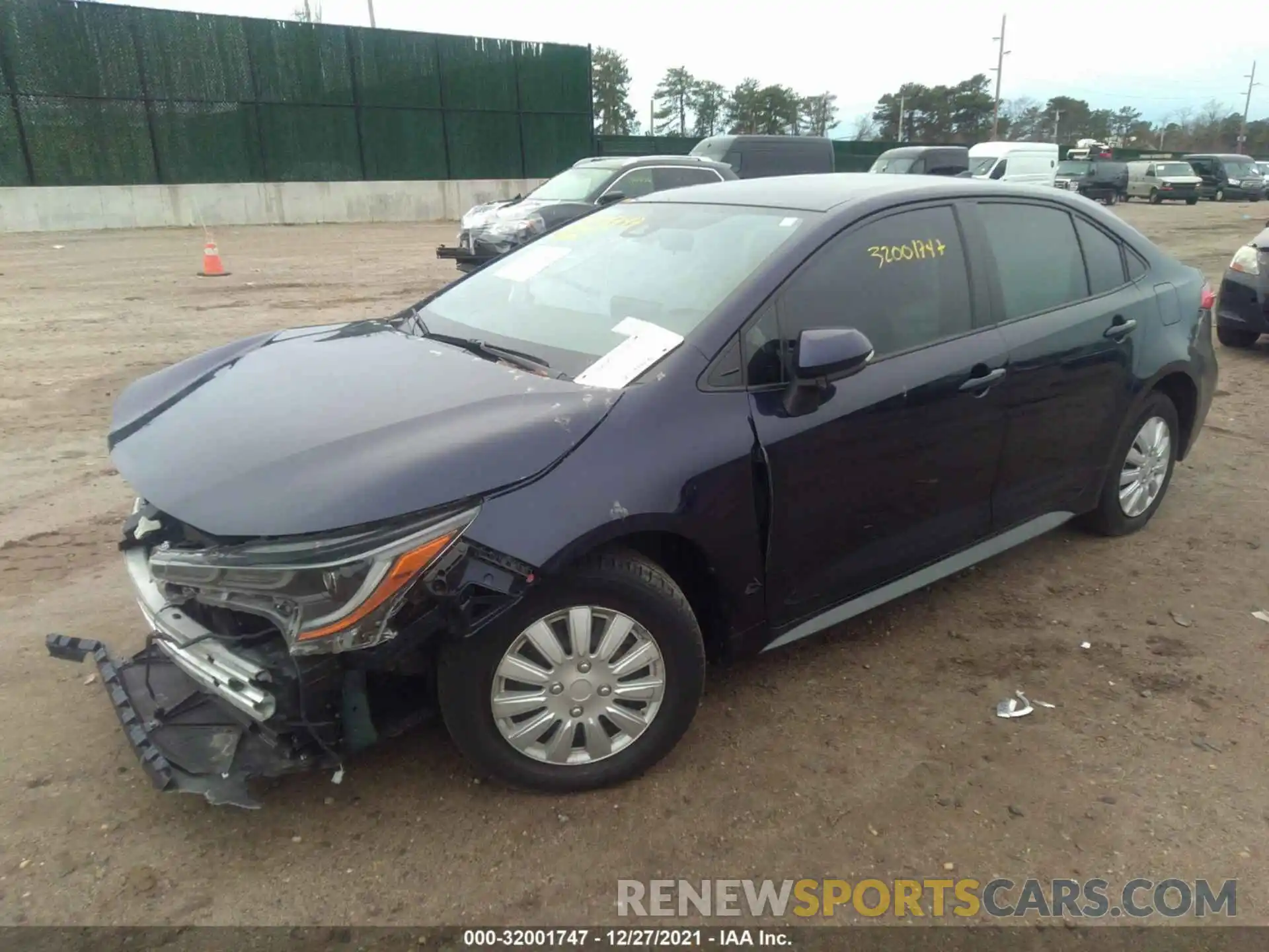 2 Photograph of a damaged car JTDS4MCE5MJ061131 TOYOTA COROLLA 2021